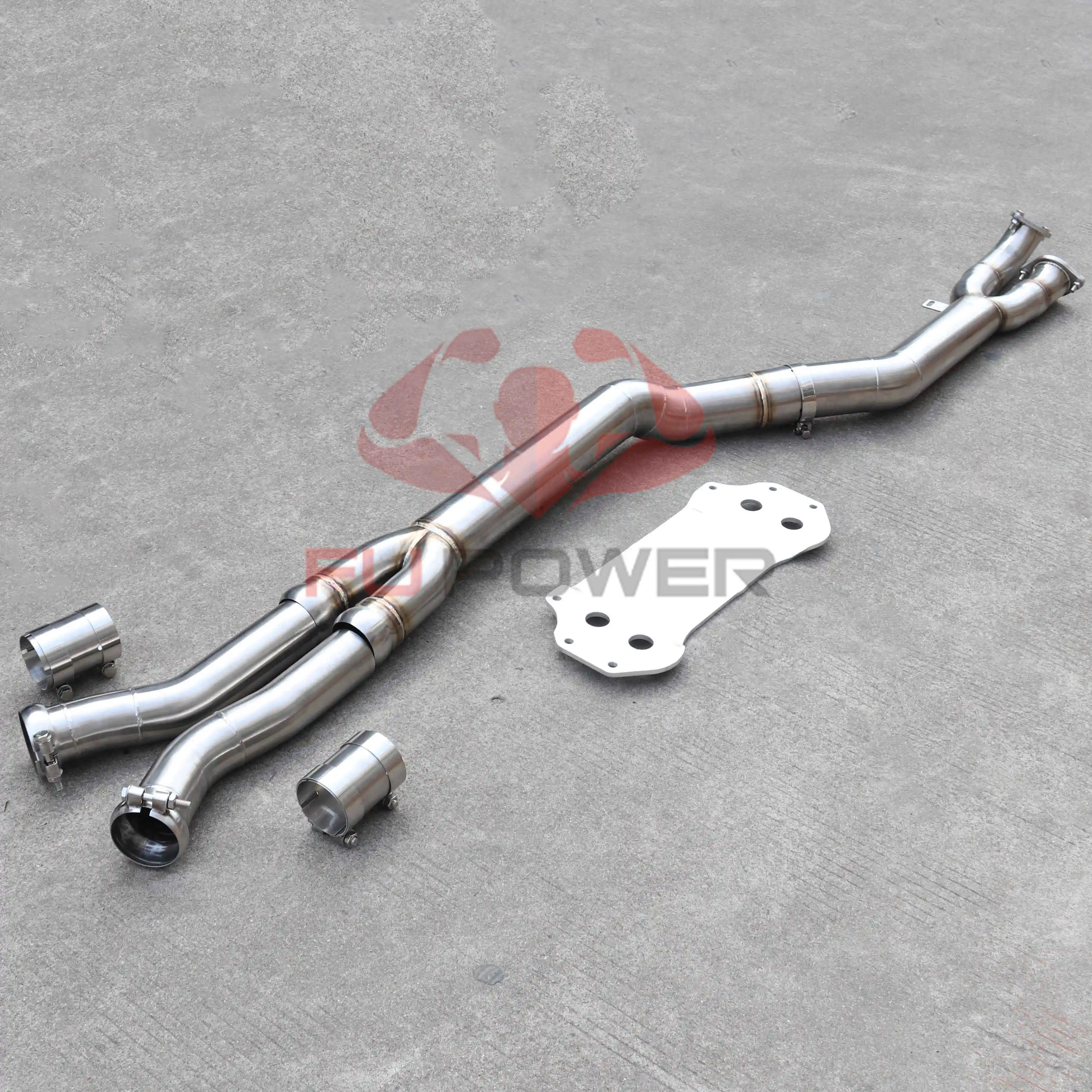 M3 G80 シングルミッドパイプ BMW G8X M3 M4 G80 S58 ミッドパイプ (バックプレート付き) 1