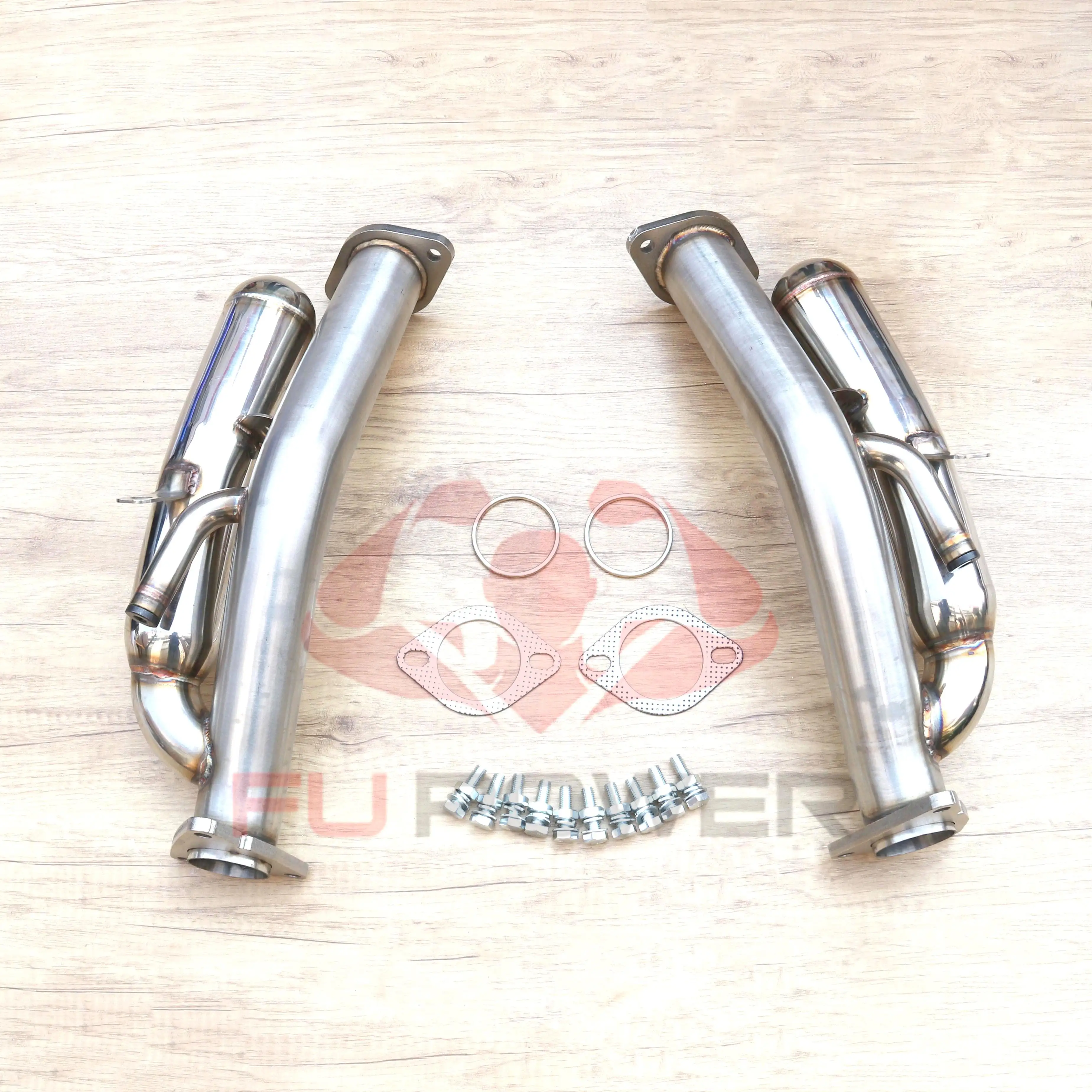 TITANIUM DOWNPIPES 370Z VQ35HR VQ37VHR - 350Z 370Z G35 G37 Q50 Q60 1