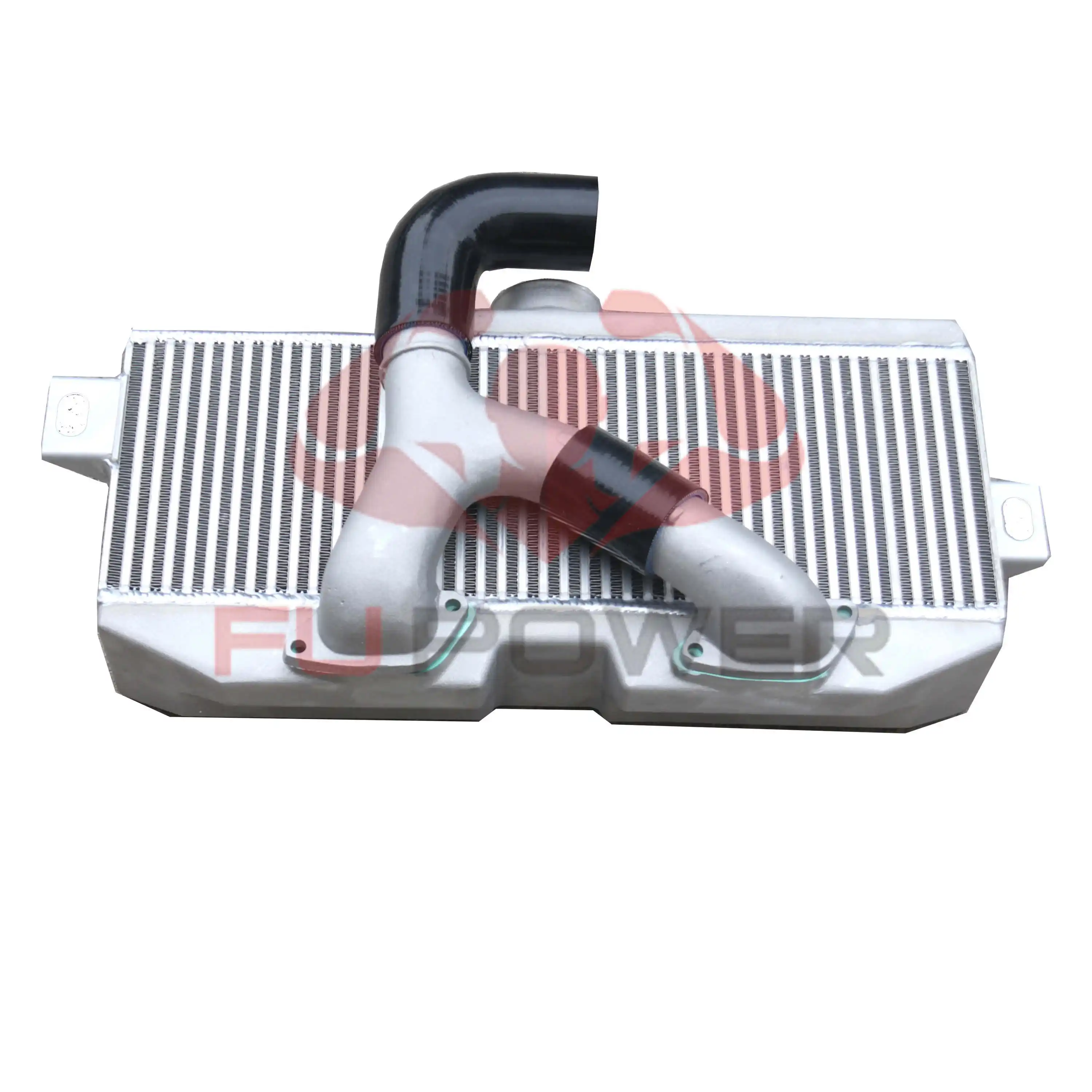 Para subaru wrx sti ej20 ej25 gd intercooler de montagem superior + kit de tubo y 02-07 1