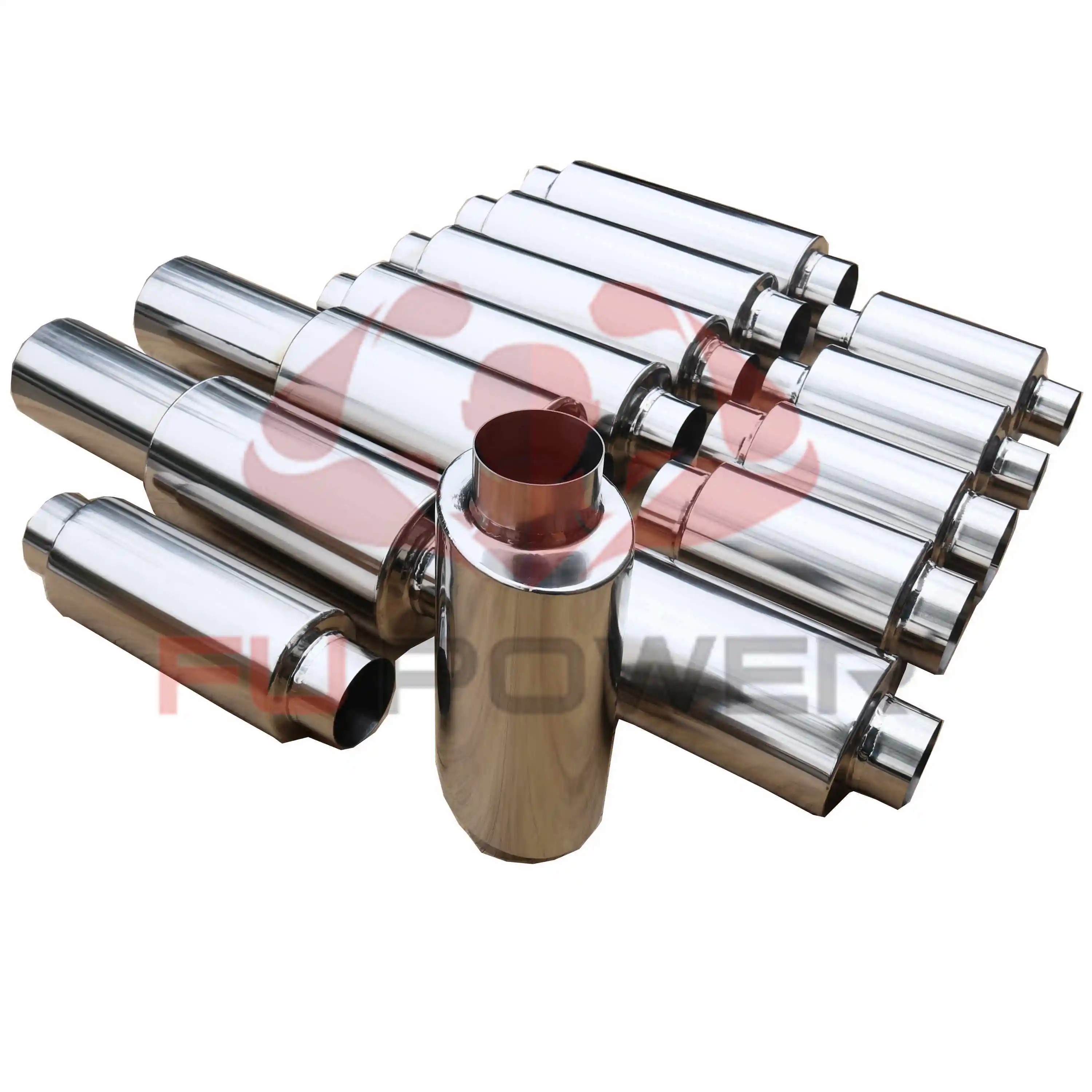 2.5'' 3 3.5'' 4.3 4.6'' Titanium Turndown Universal Muffler 1