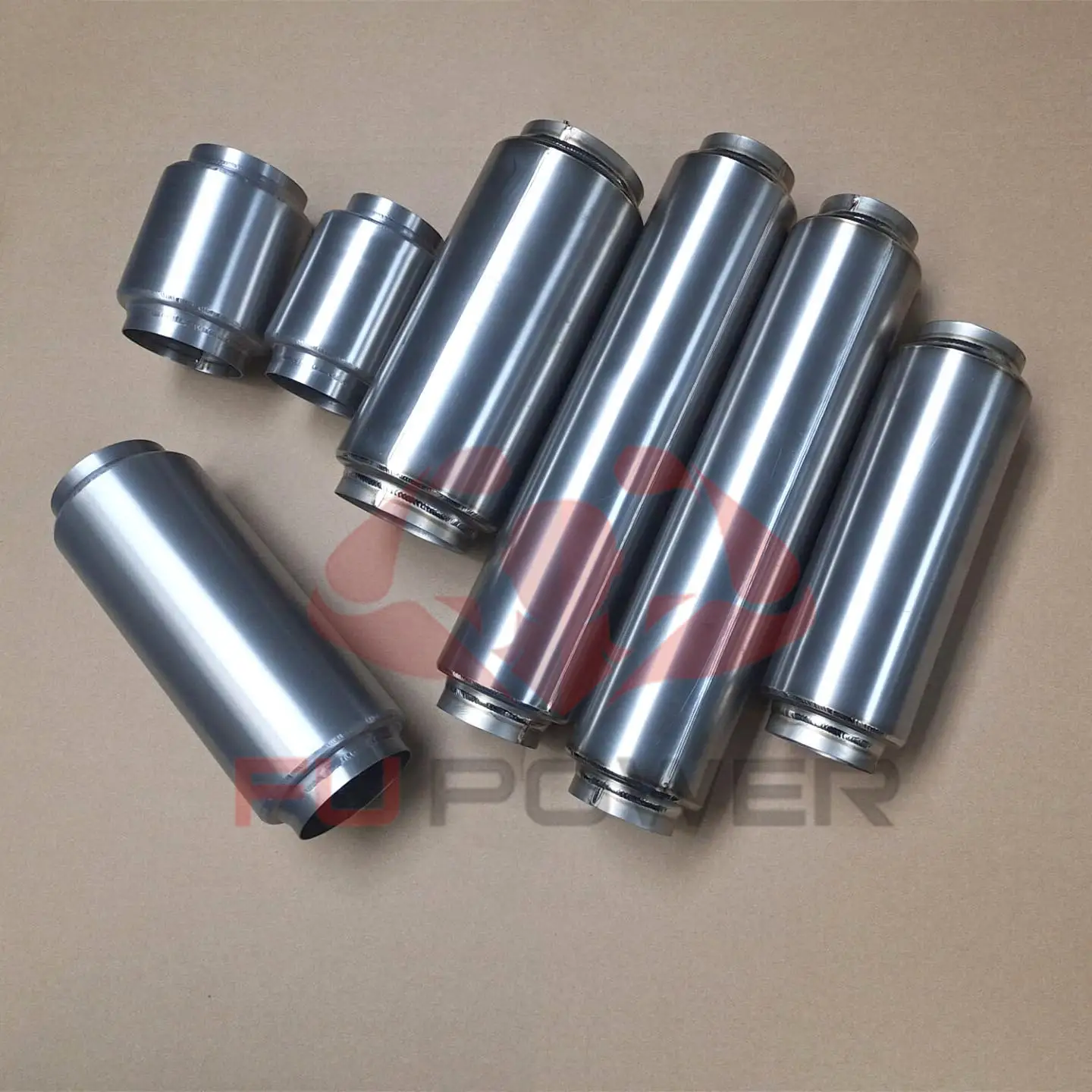 Universal Titanium Mufflers 2.5/3/3.5/4 polishing Finish 1