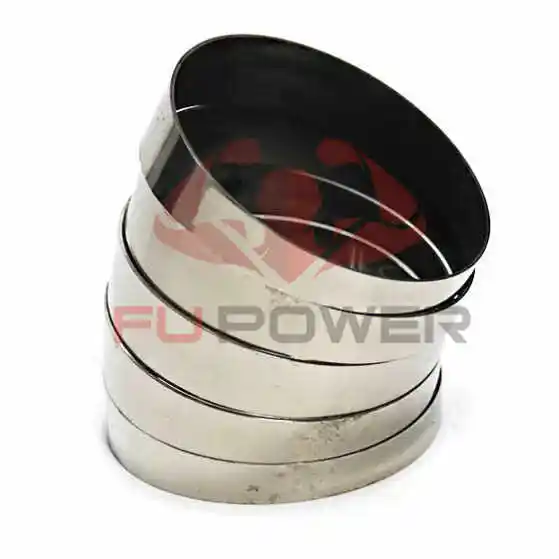 1.75 1.875 2 2.25 3 3.5 4 5 thickness 1.0mm/1.2mm Pie Cuts 1D Radius (6pcs for 90* bend) Titanium 1