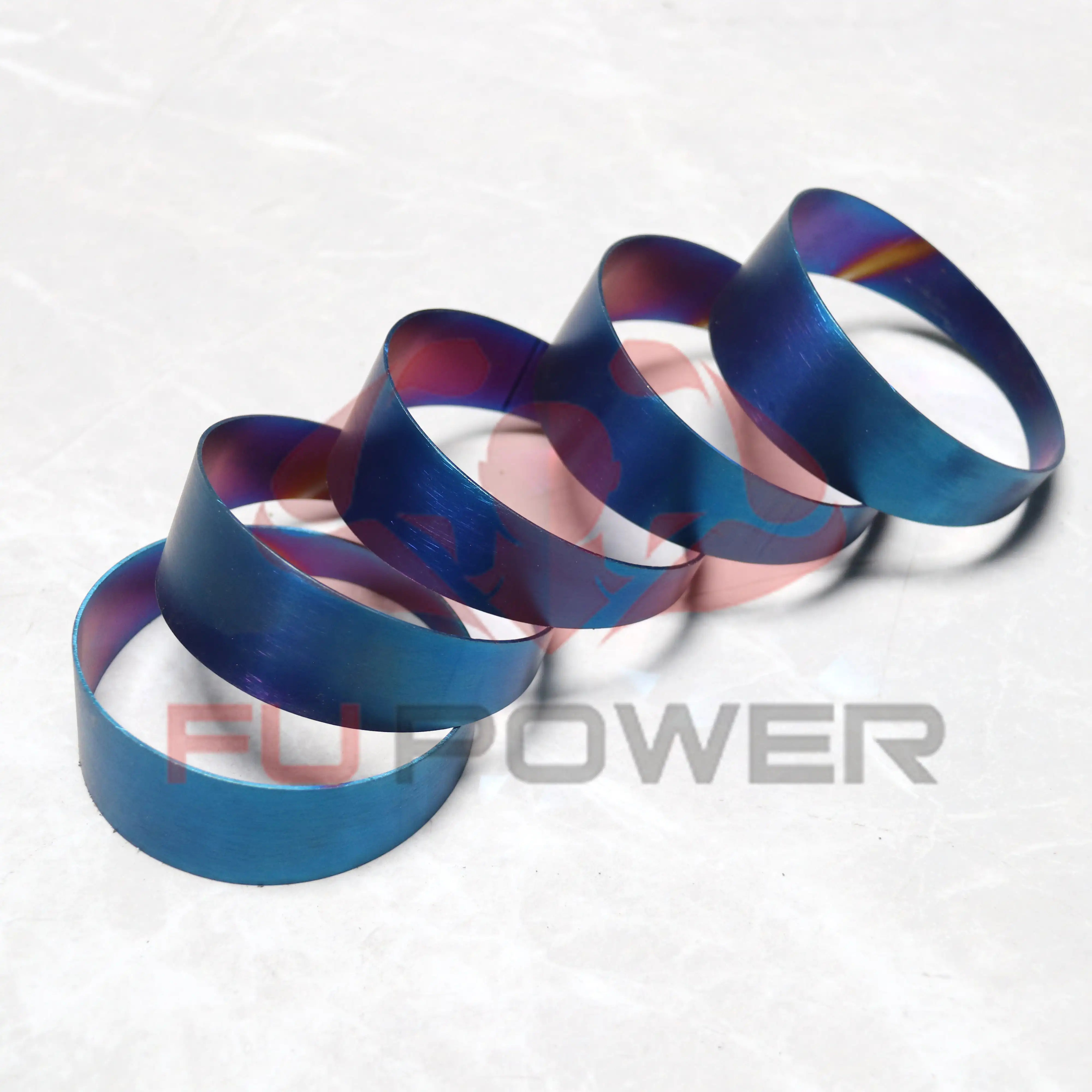1.75 3 4 5 Pie Cuts 1D Radius Blue Colored (6pcs for 90* bend) 1.0mm/1.2mm Titanium 1