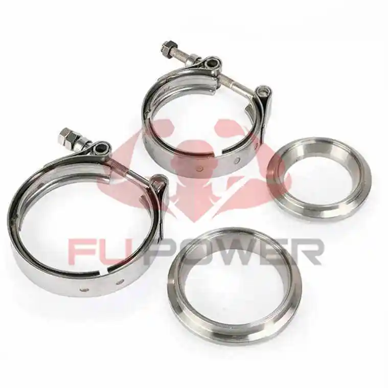 2 2.25 2.5 3 3.5 4 5 V-Band Clamp Flange Kit titanium exhaust flange Male/Female Turbo Exhaust Downpipes flange 1