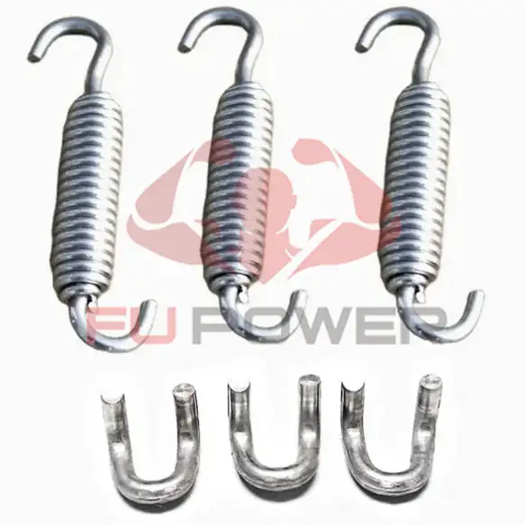 Titanium Exhaust Hook and Tension Spring for Slip Connector 1