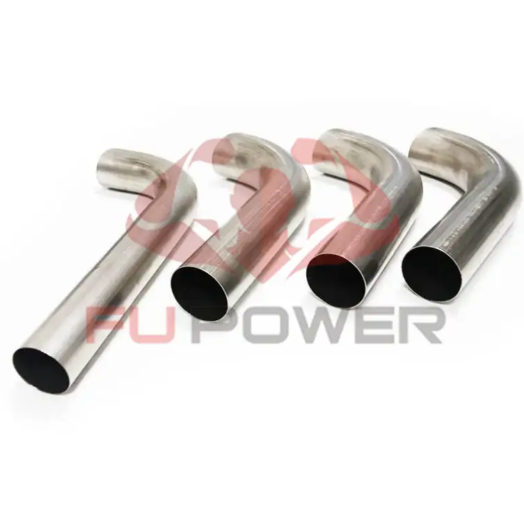 2.5 3 3.5 4 Titanium mandrel pipe 45 degree 1.2mm thick 1.5D radius Brushed 1