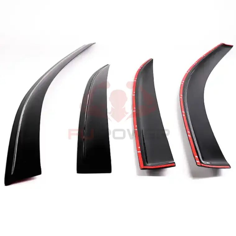 4PC Window Visor Vent Shade For Silverado GMC Sierra 1500 2500HD 3500HD Crew Cab 1