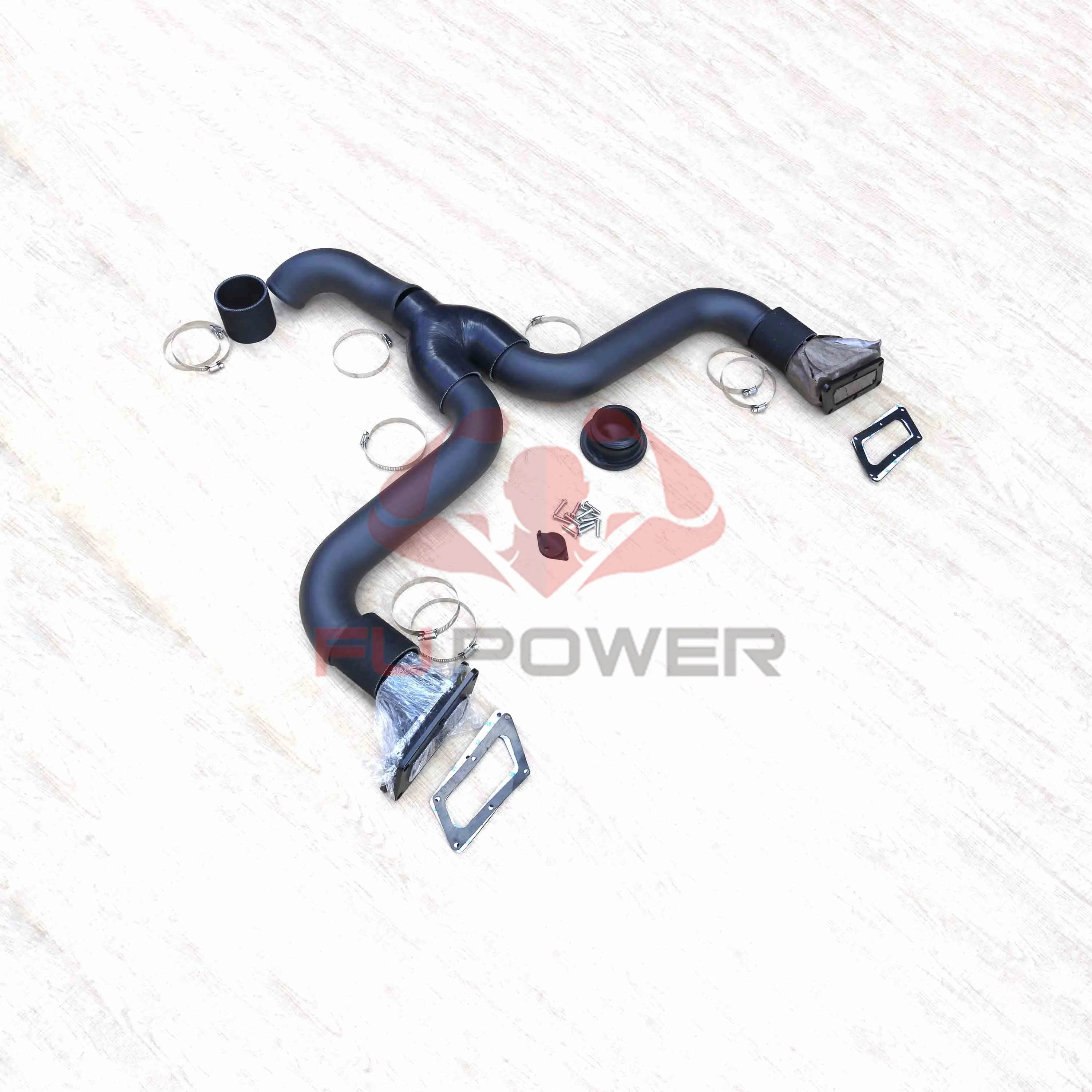 Tubo de escape de acero inoxidable de Fupower 2