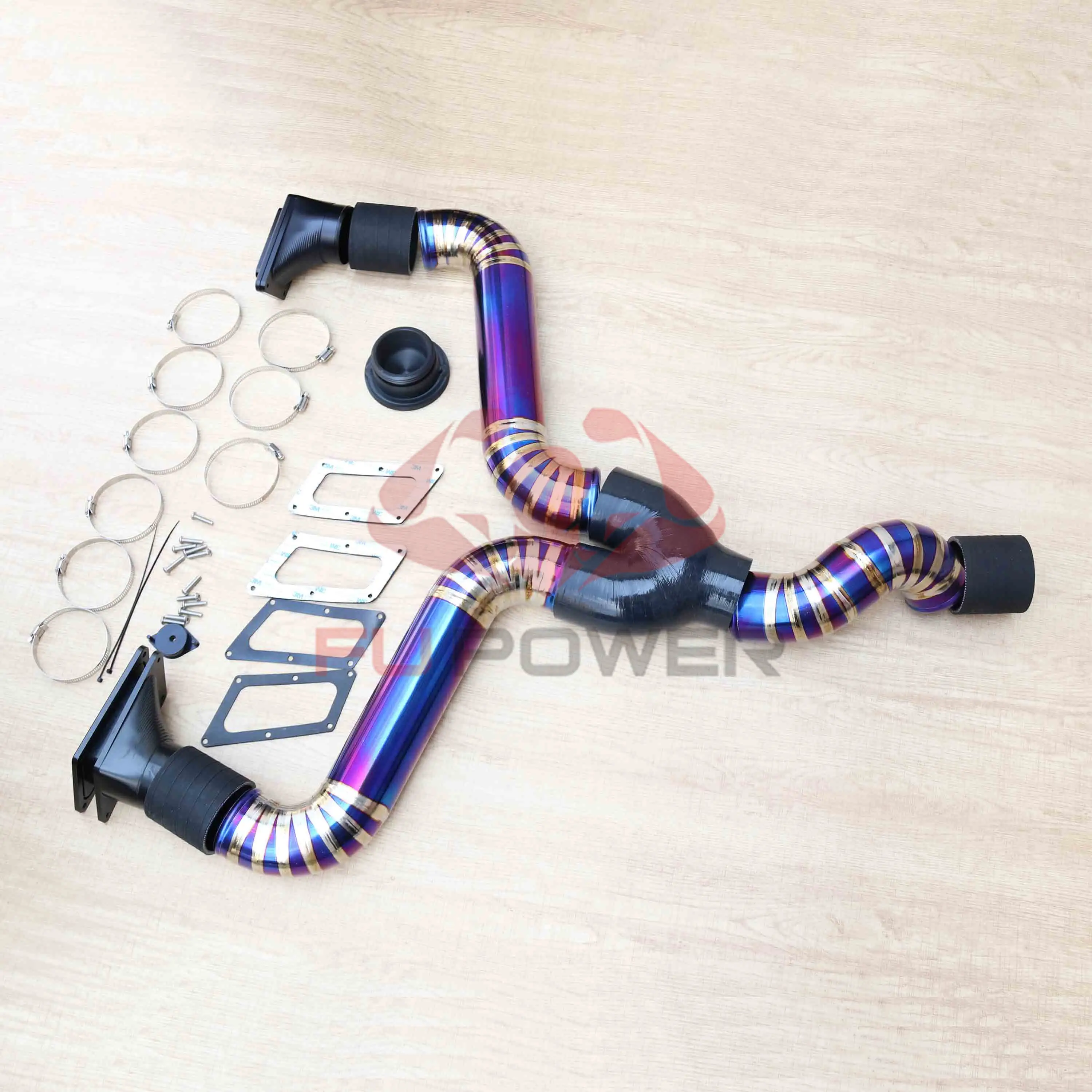 Pour SEADOO 2018 + RXT/GTX KIT d'échappement arrière tout double titane RS15120-D-1723017267100993 1