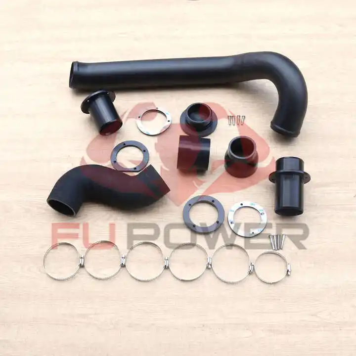 Tuyau D'échappement En Aluminium Pour Compresseur - Forme 7 - Filetage Intérieur/extérieur - 130-140mm