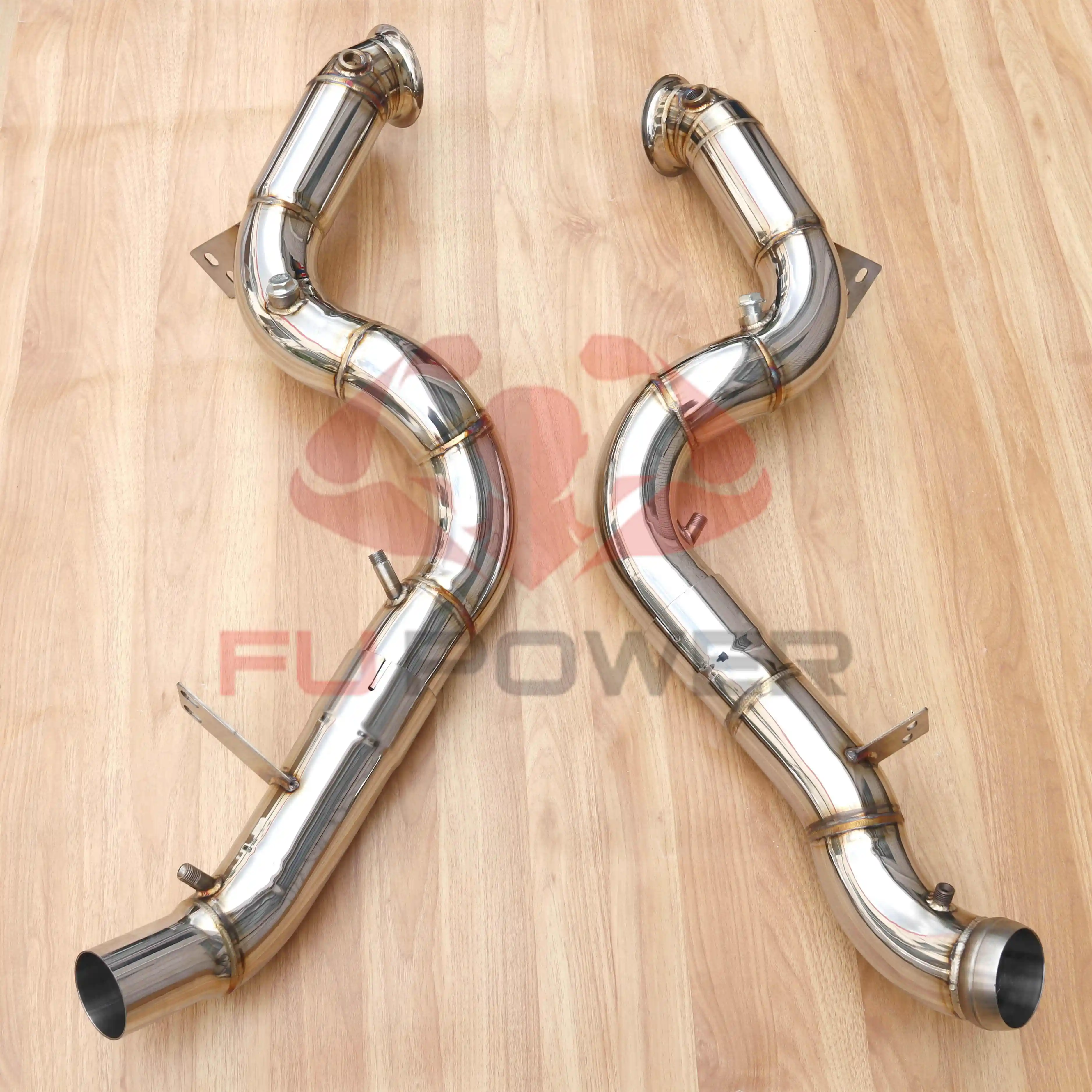 Tubo de bajada de acero inoxidable para Mercedes Benz GLE63 GLE63S AMG 4.0T W167 C167 C293 1