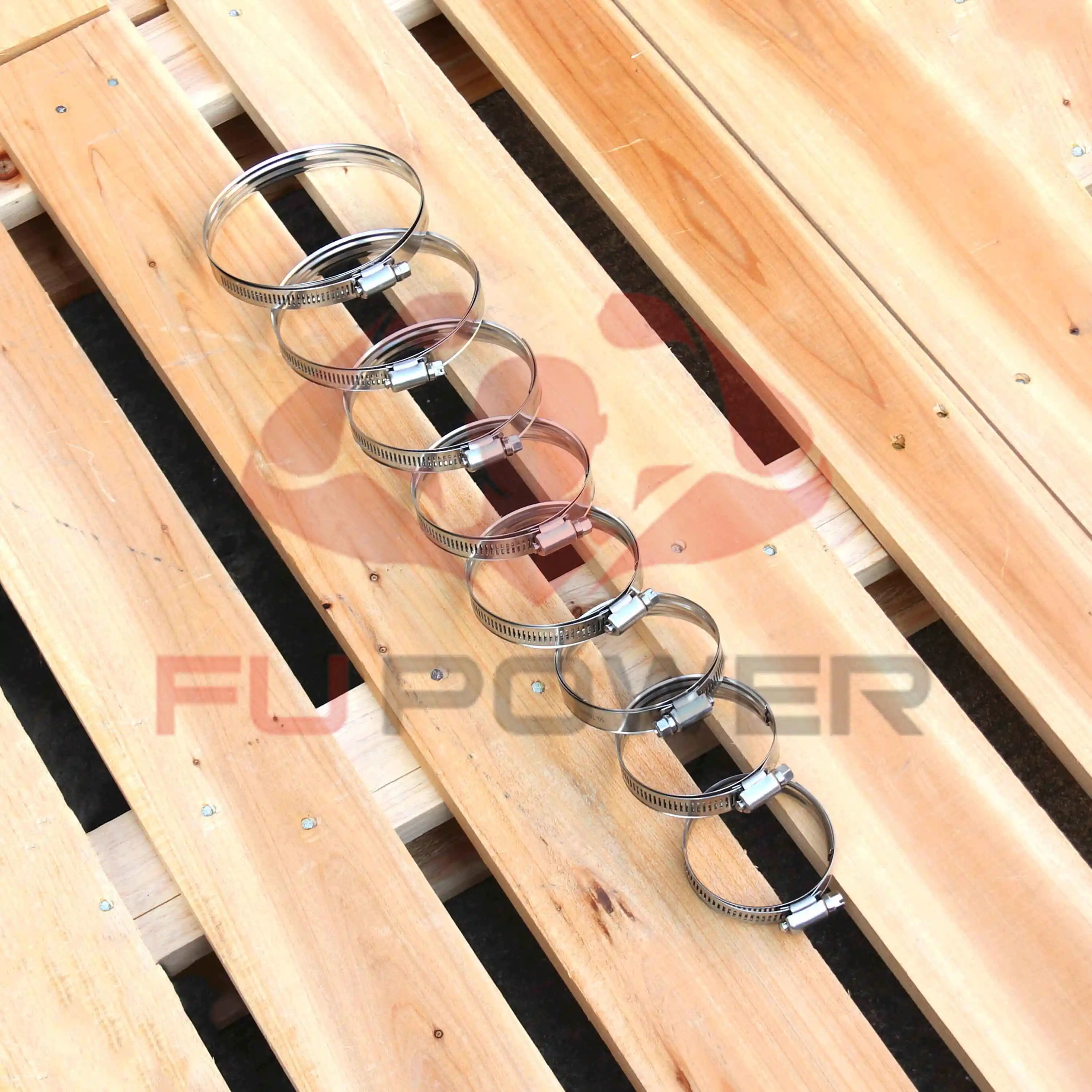 SUS304製 シュアグリップ ハイトルク保護ウォームギアクランプ 1