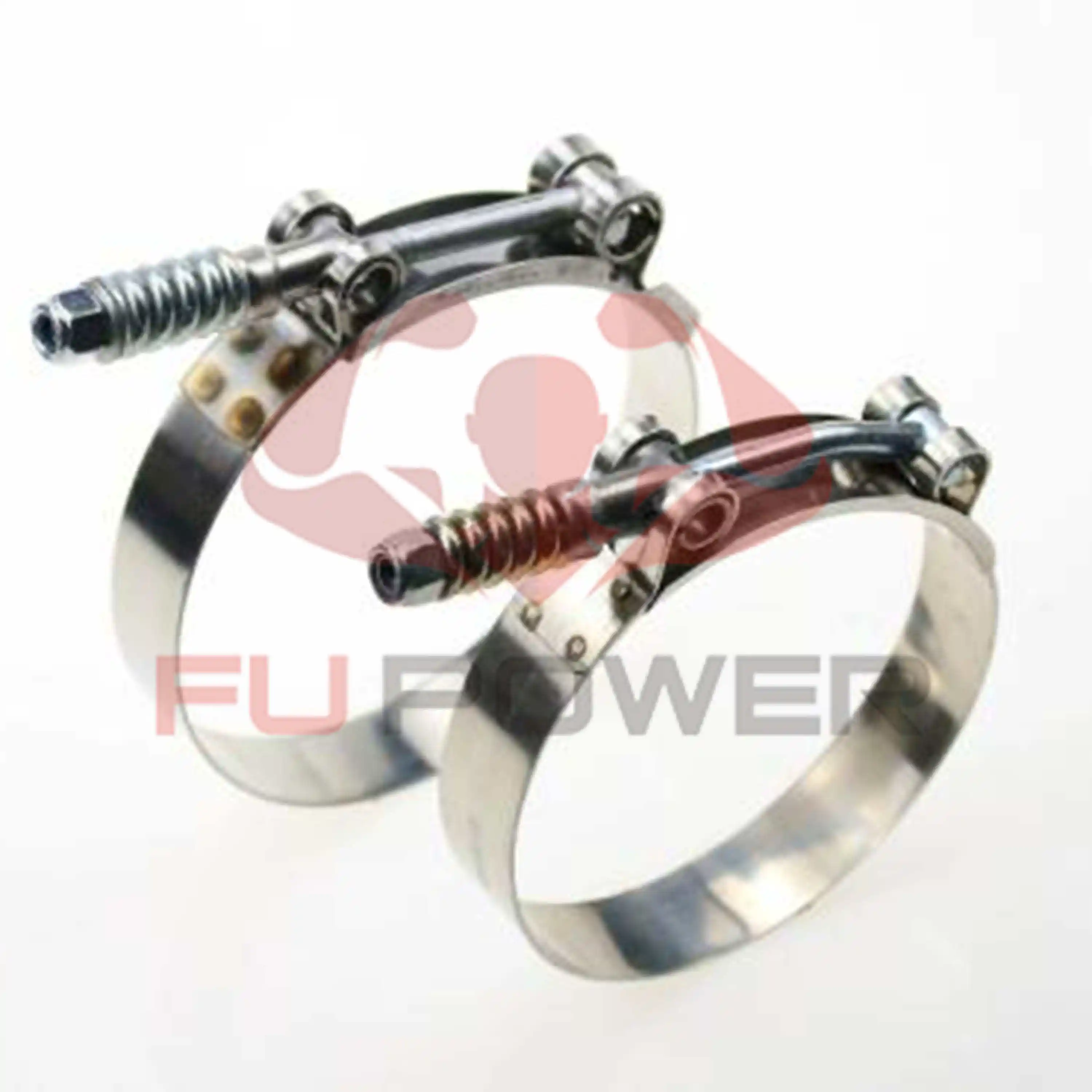 SUS304 Stainless steel T bolt HEAVY DUTY Constant Tension hose clamp 19mm Band with M6 Lock 1