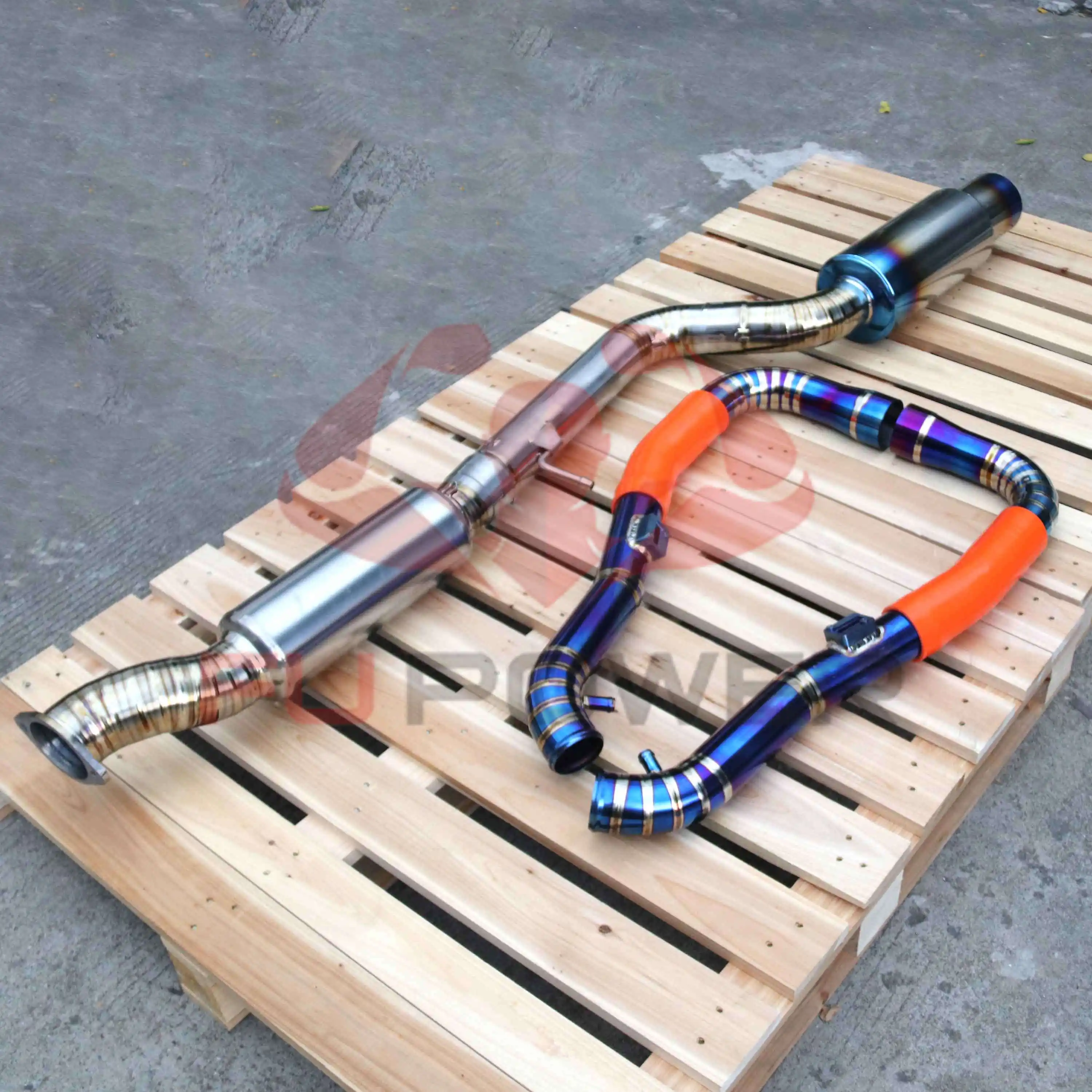 KIT DE TUBO DE admissão de escape de titânio catback para Nissan 370z G35 1