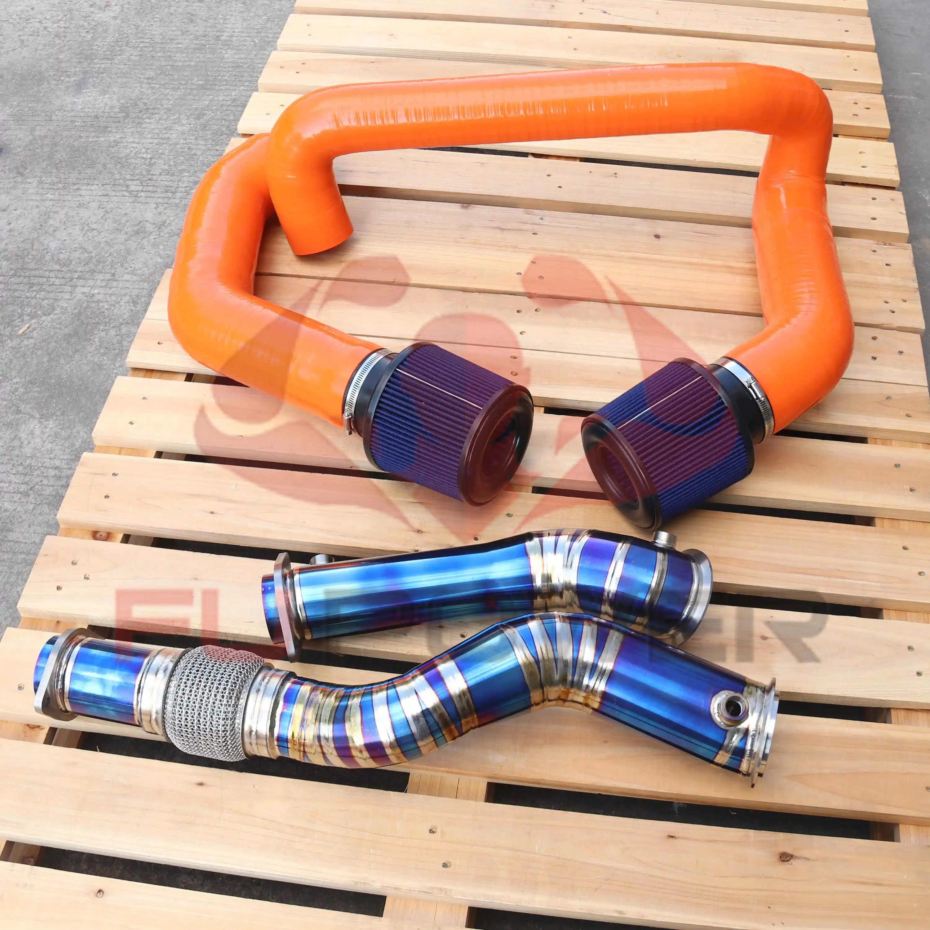 Tubo de escape de acero inoxidable de Fupower 4