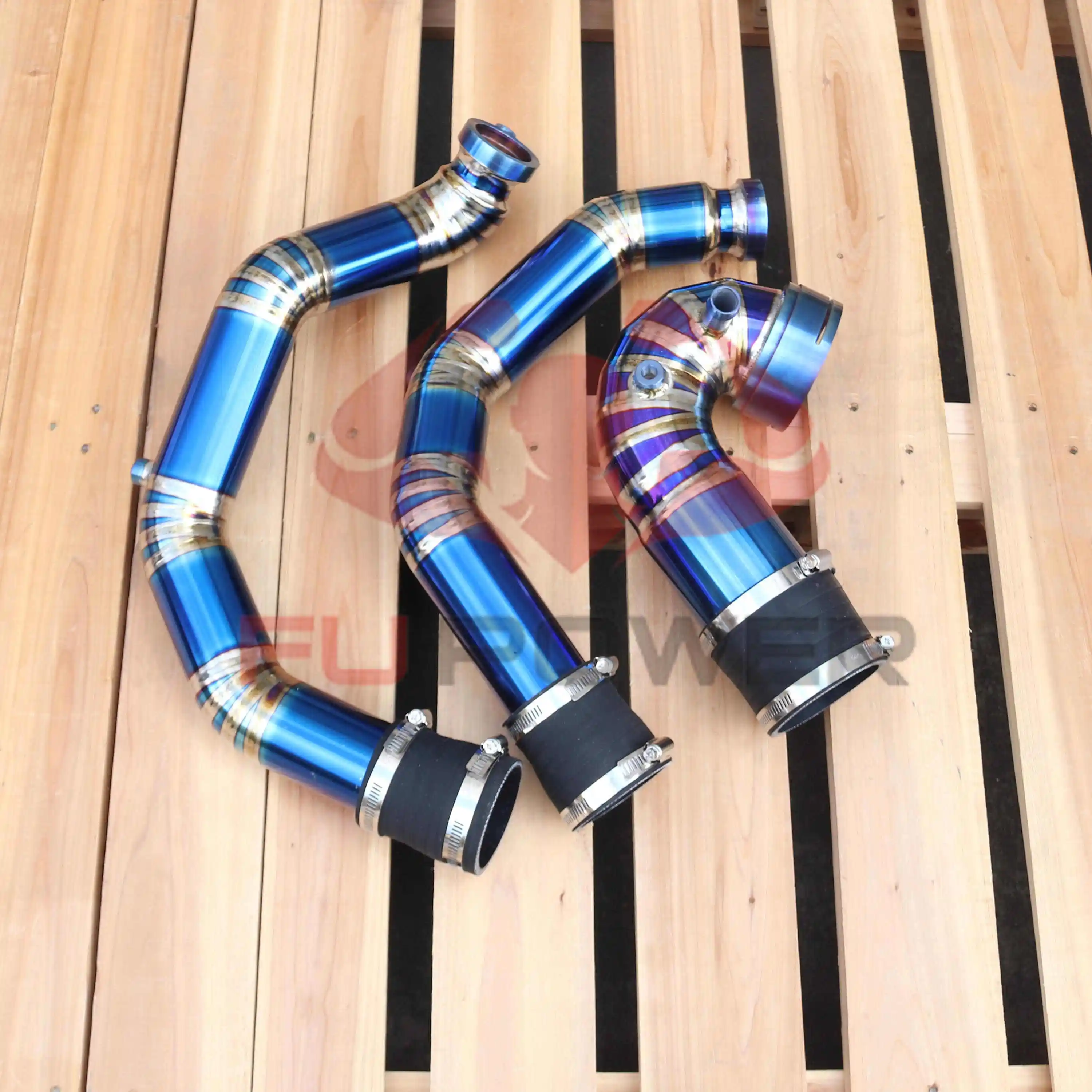 PERFORMANCE For BMW F80 M3 F8X M4 TITANIUM CHARGE PIPE KIT S55 2015-18 1