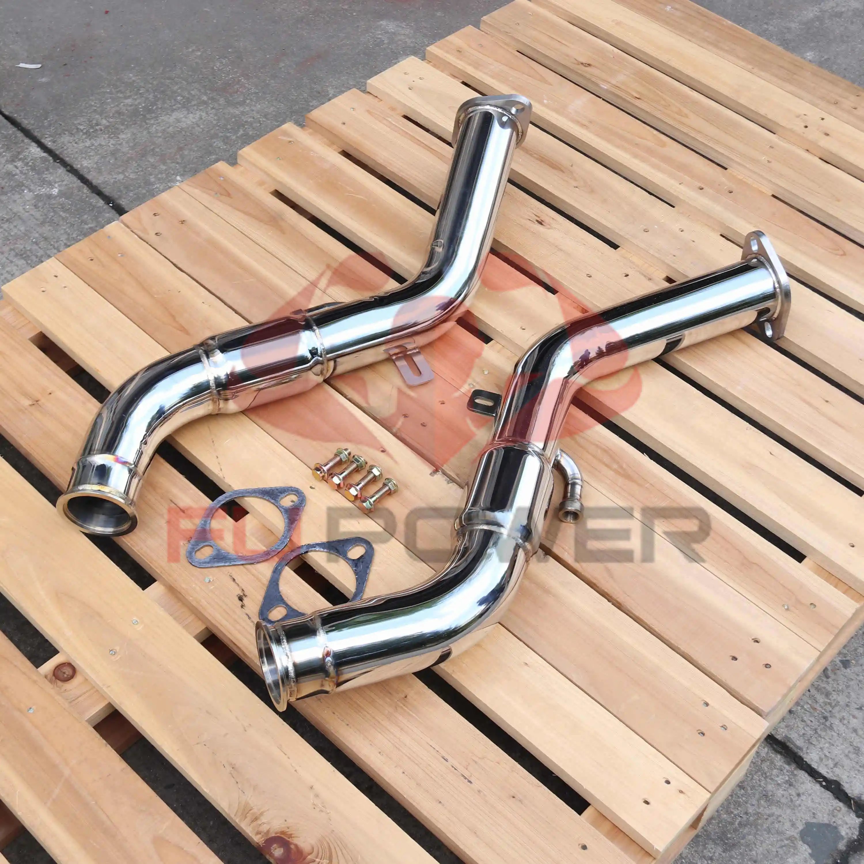 Tuyau de descente d'échappement 3 pour Infiniti Q50 Q60 VR30 3.0t Cat 2016+ 1