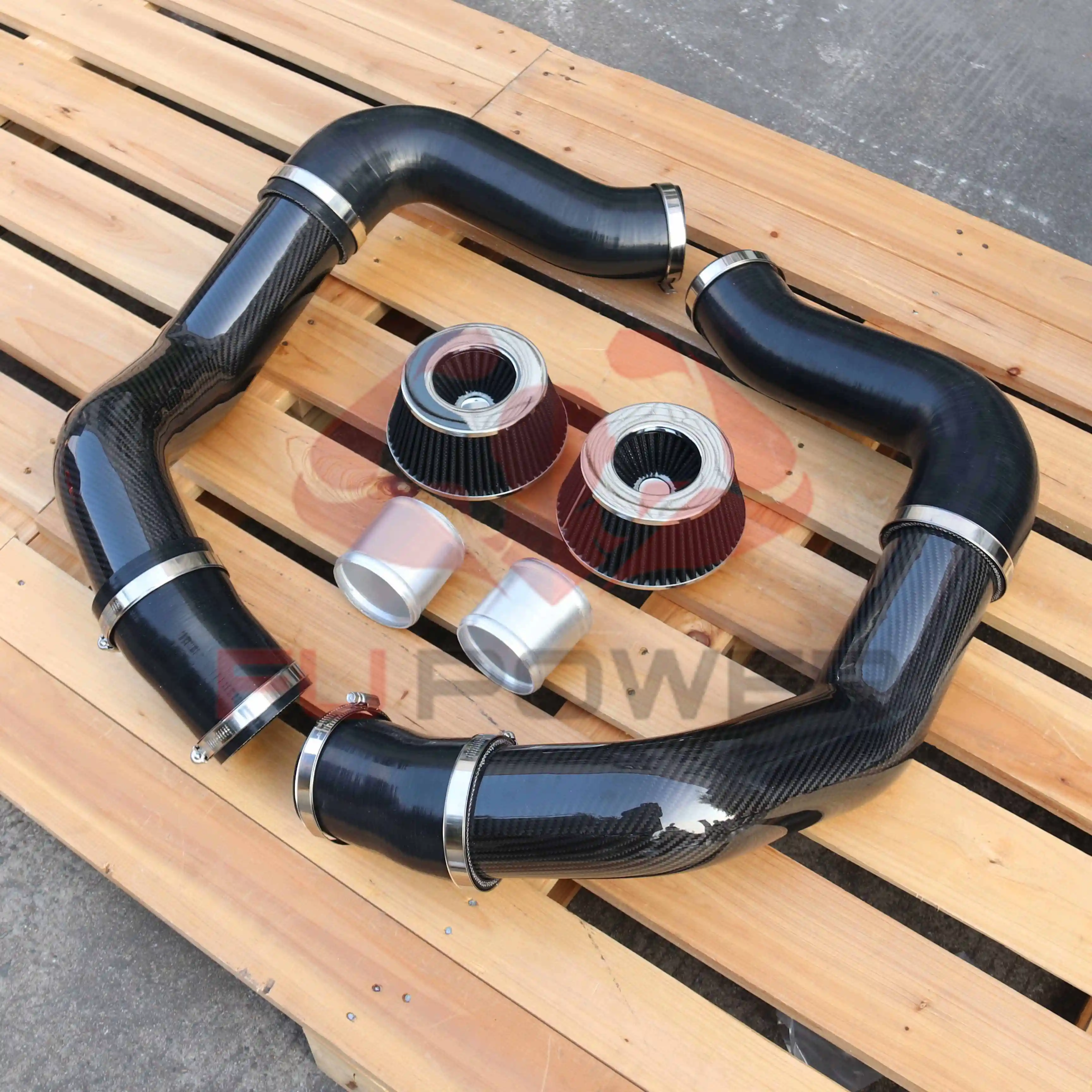 KIT DE ADMISIÓN DE AIRE DE MONTAJE FRONTAL DE FIBRA DE CARBONO SECA con filtros para modelos M8 y M5 (F90, F91, F92 y F93) 2020+ 1