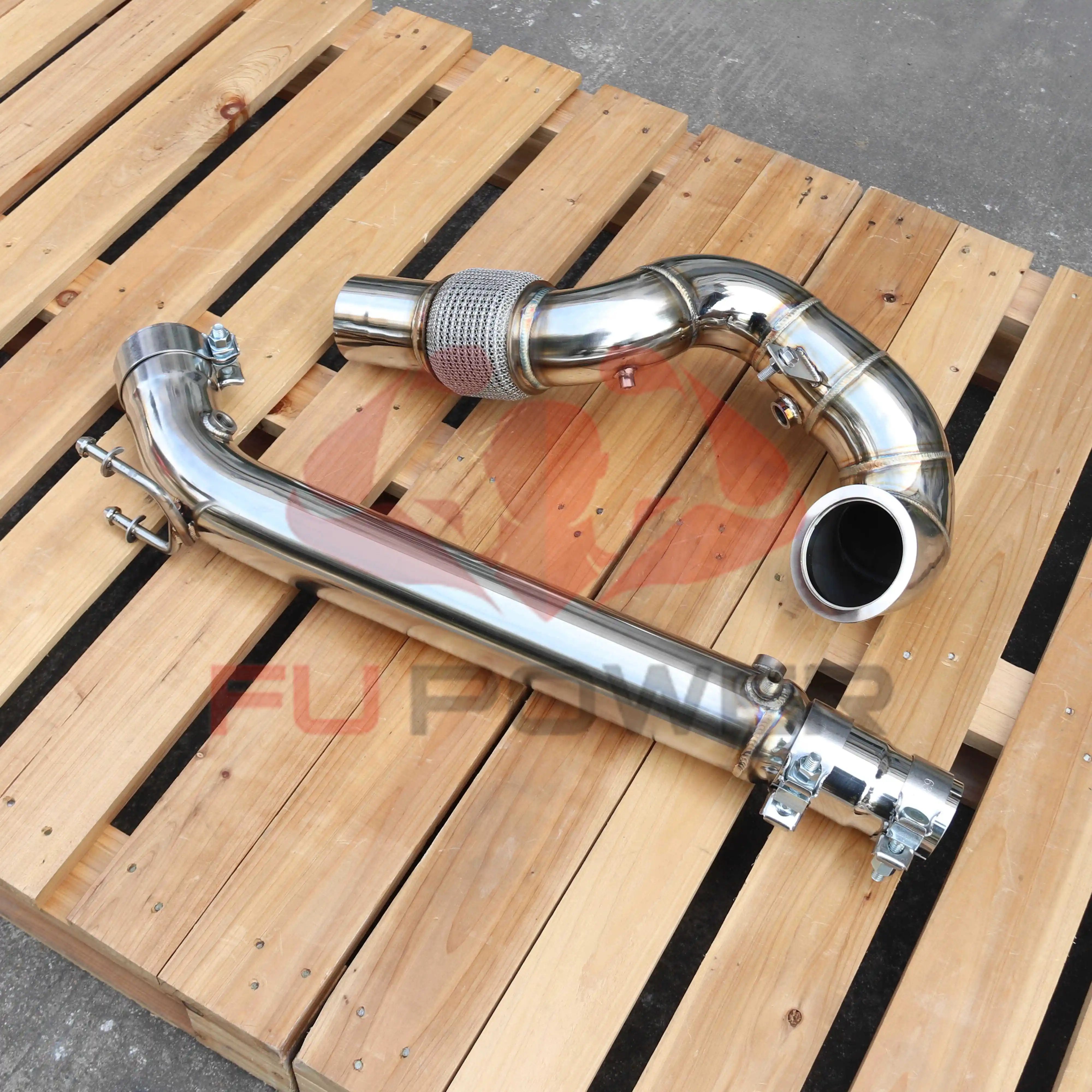 Bajantes de acero inoxidable SS304 para VW GOLF MK8 GTI versión OPF 1