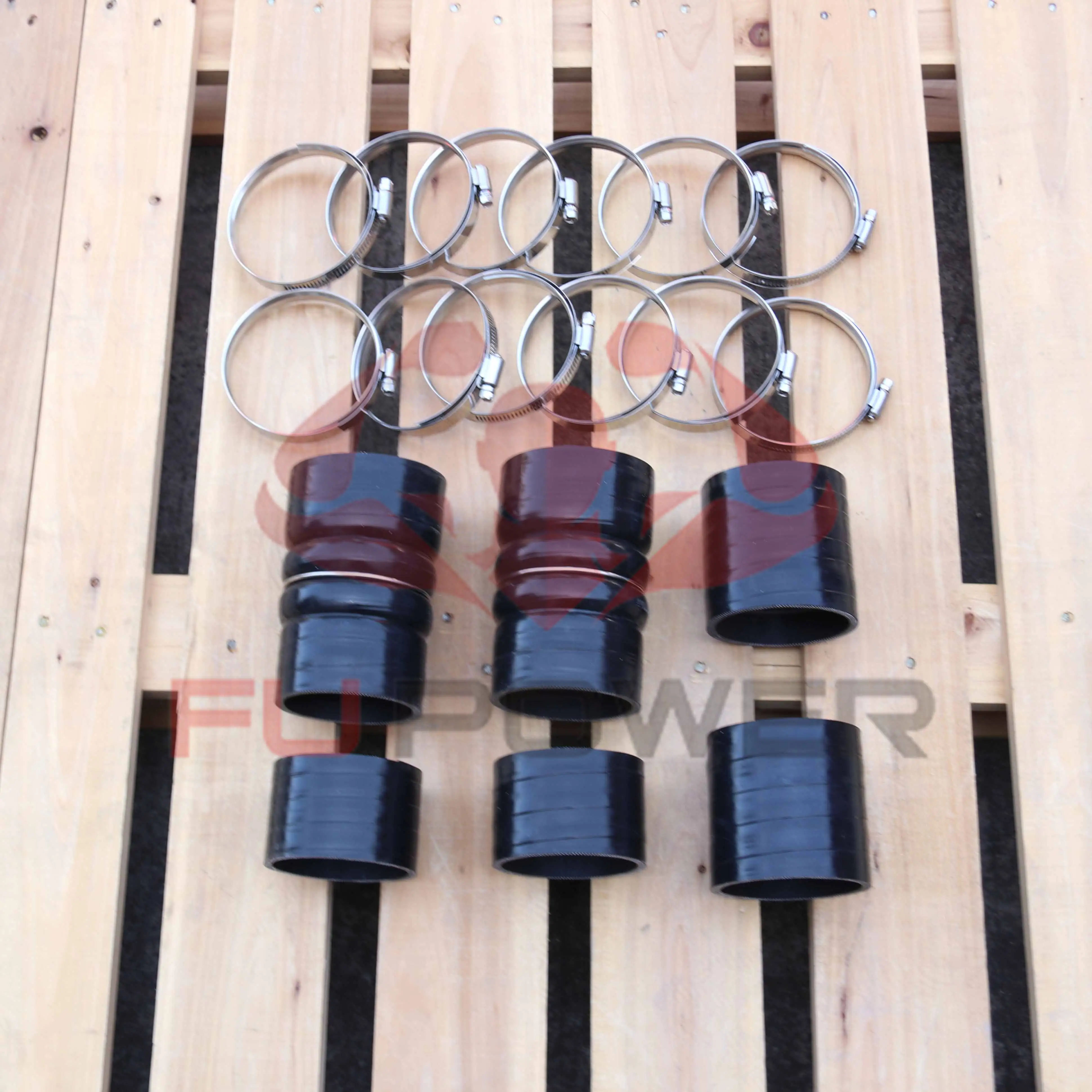 Ford 7.3L Powerstroke 5 Ply Silicone Cac Intercooler Boot Kit 1999.5-2003 1