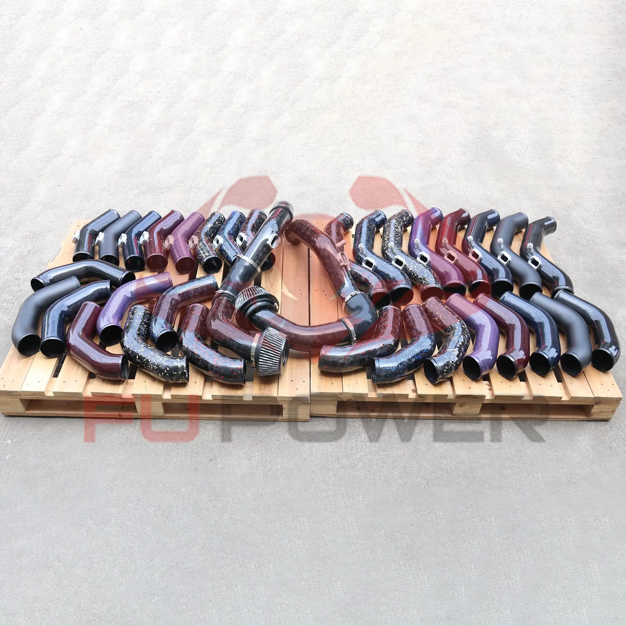 S55 F8X M3 M4 f80 f82 Dry Carbon Fiber FRONT MOUNT INTAKE KIT 1