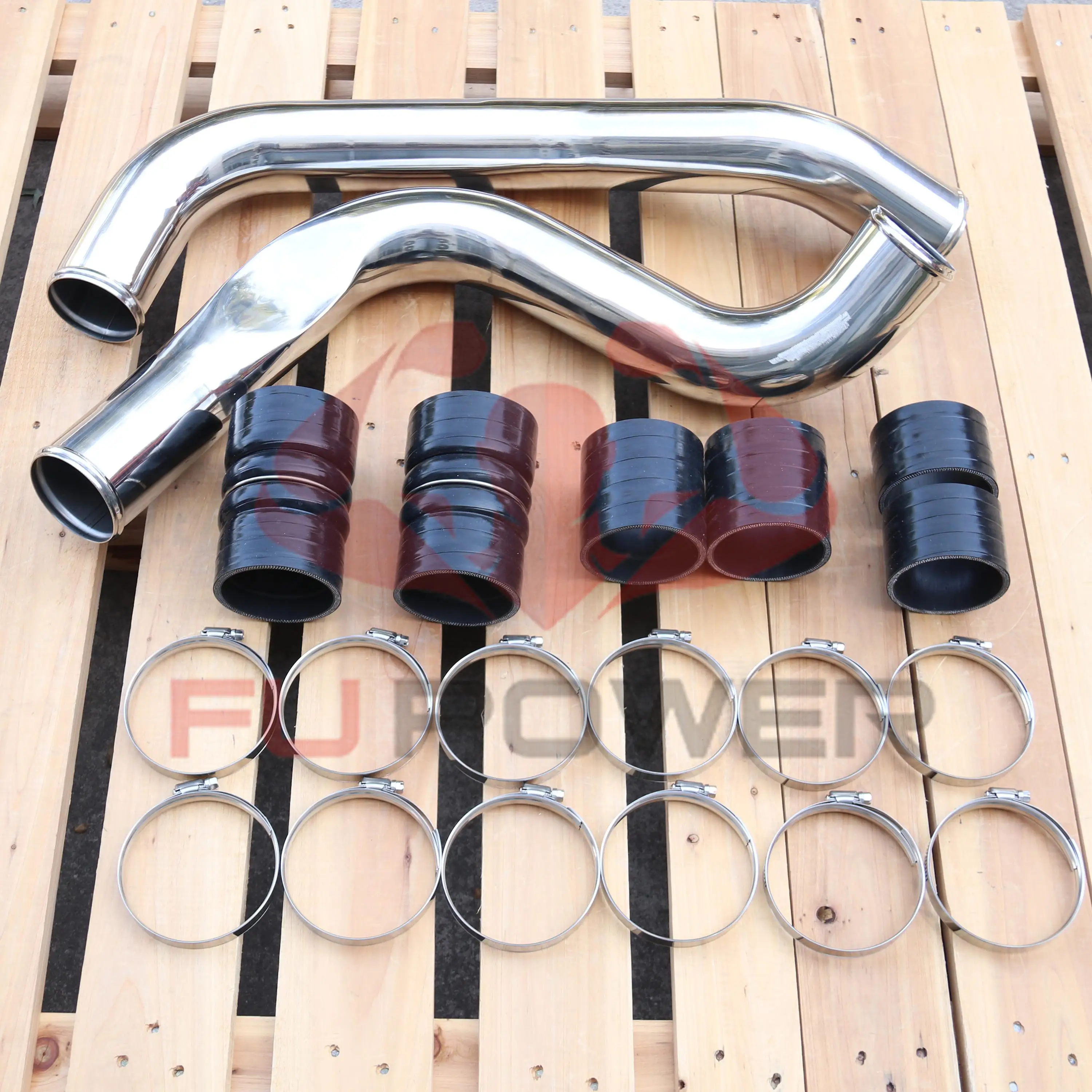 FORD 7.3L POWERSTROKE HEAVY DUTY TURBO INTERCOOLER PIPES WITH BOOTS AND CLAMPS 1999.5-2003 1