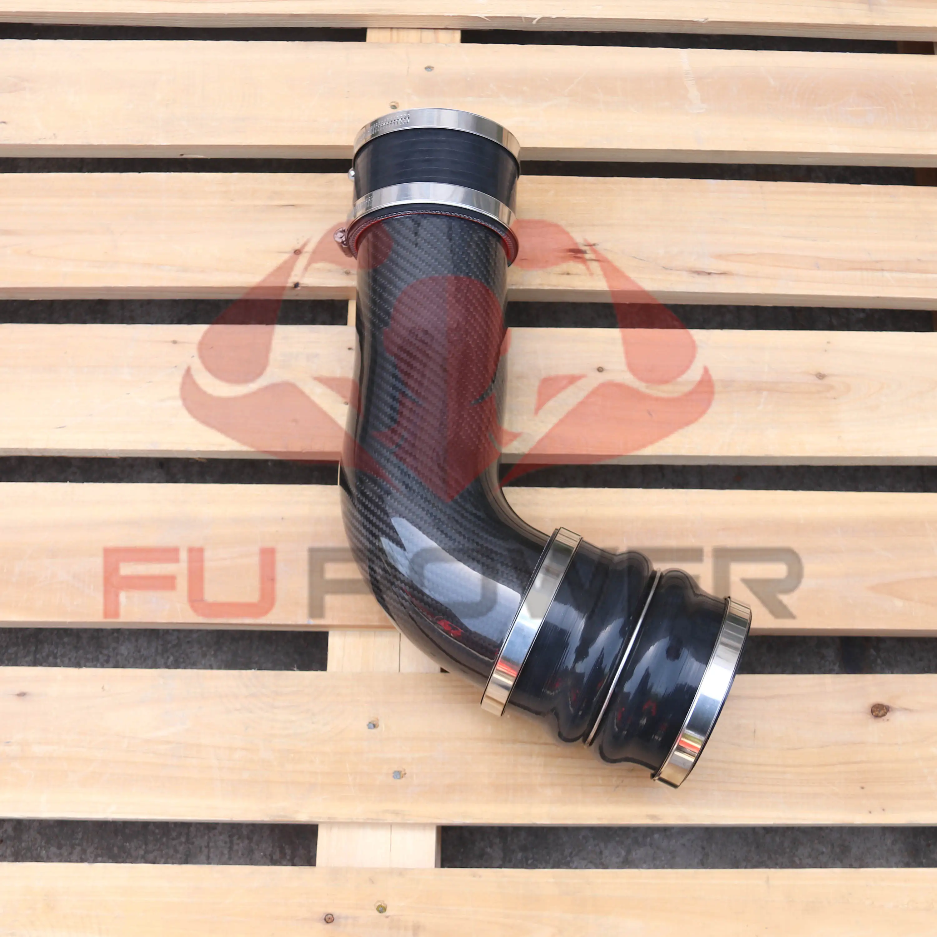 DRYCARBON GM 6.6L DURAMAX ZILLA CARBON FIBER TURBO INLET TUBE 2020-2024 1