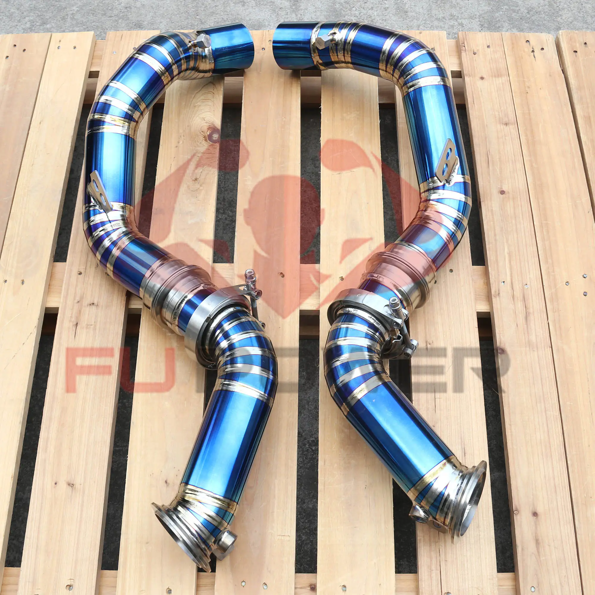 BMW S63 4.4T TITANIUM DECAT DOWNPIPES F95 X5M F96 X6M 2020+ 1