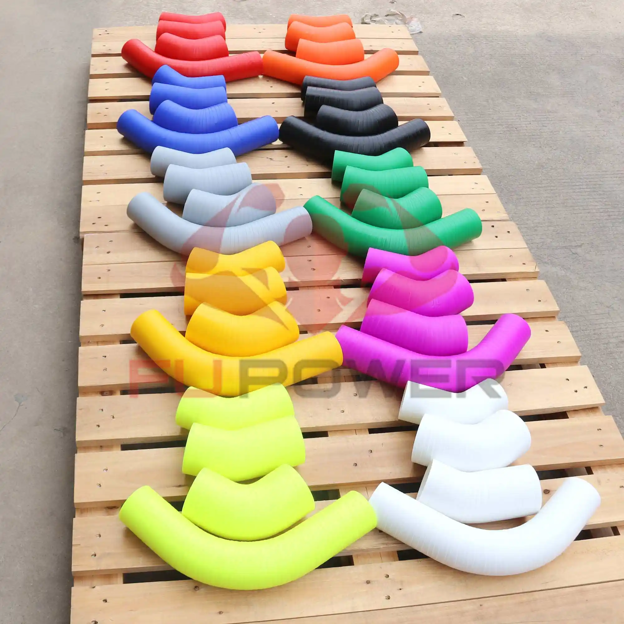 طقم خرطوم مبرد داخلي من السيليكون CAC مكون من 5 طبقات لسيارة GMC Duramax 6.6 لتر LB موديل 20017 1