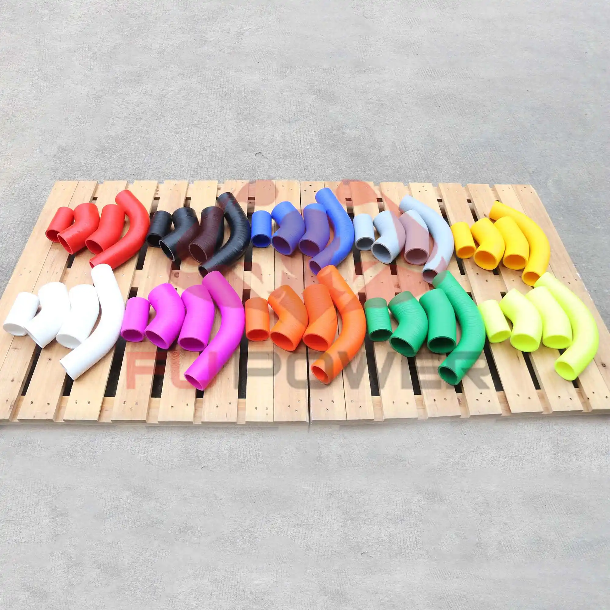 5層シリコンCACインタークーラーブーツホースチューブキットGMC 2002-2004デュラマックスLB7 1