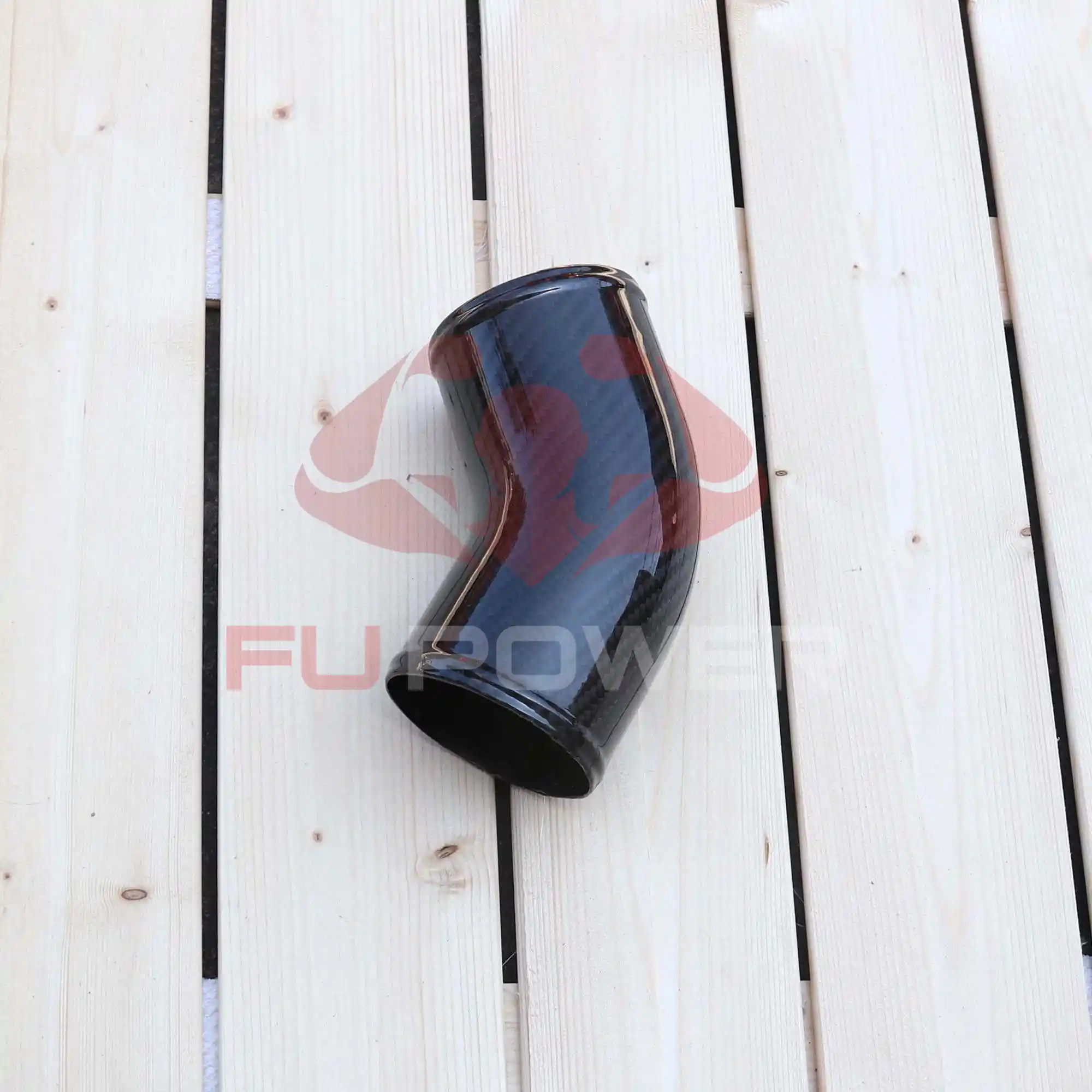 Tubo de fibra de carbono seco y 45 grados de 2.5 pulgadas Tubón de fibra de carbono seco personalizado 1
