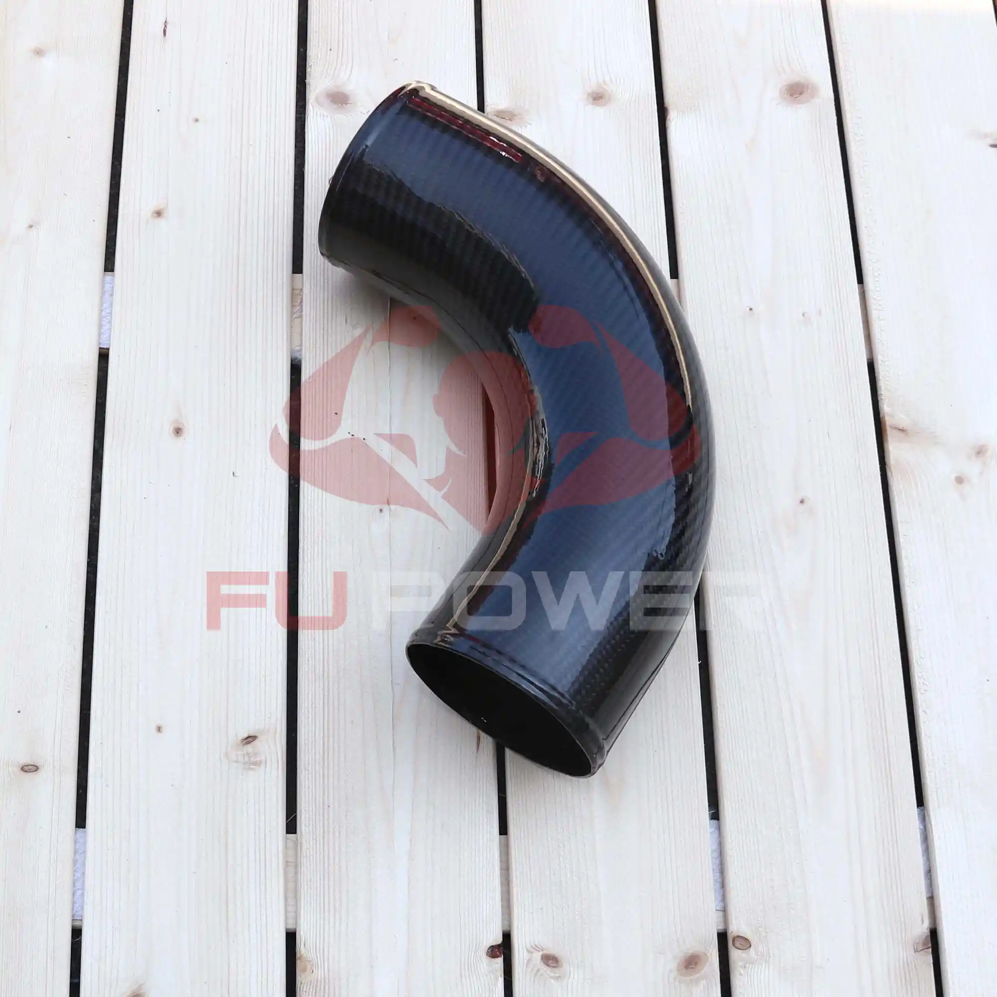 Tubo de fibra de carbono seco de 90 grados de 2.5 pulgadas sueltas 1