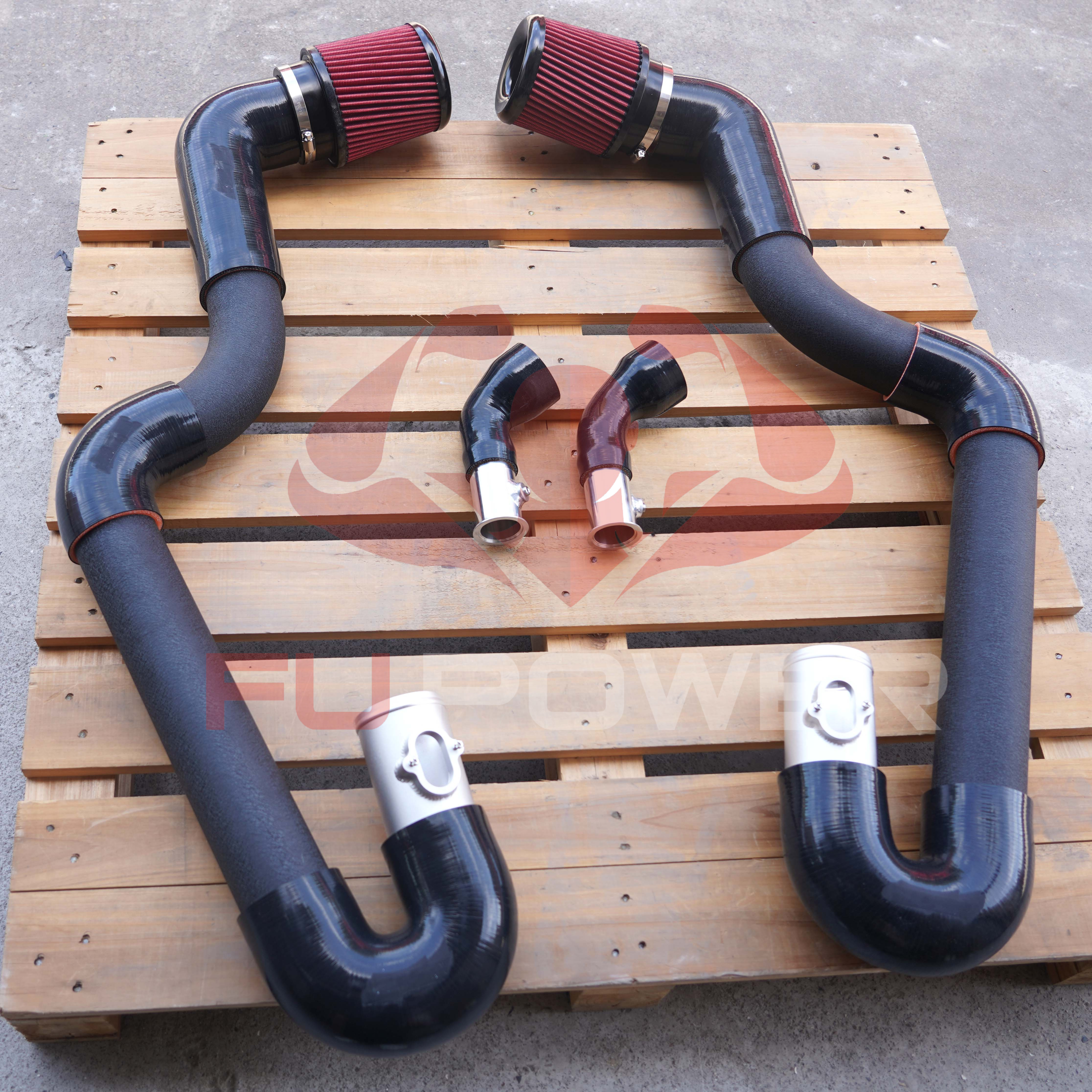 BMW N63 N63tu F01 750i F10 550i F12 650i Front Mount Air Intakes with ...