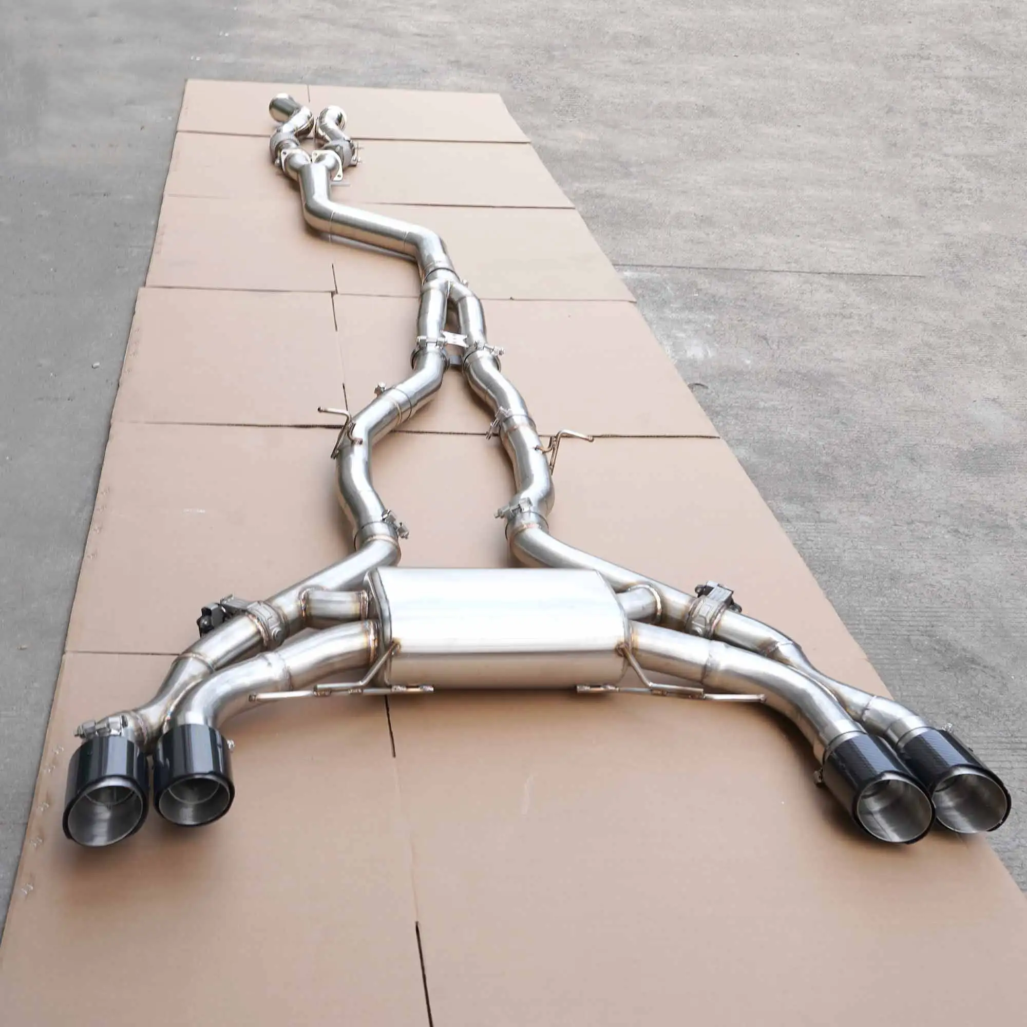 BMW X3M F97 X4M F98 4.4T S58 3.0T Catback exhaust and downpipe 2019-2022 1