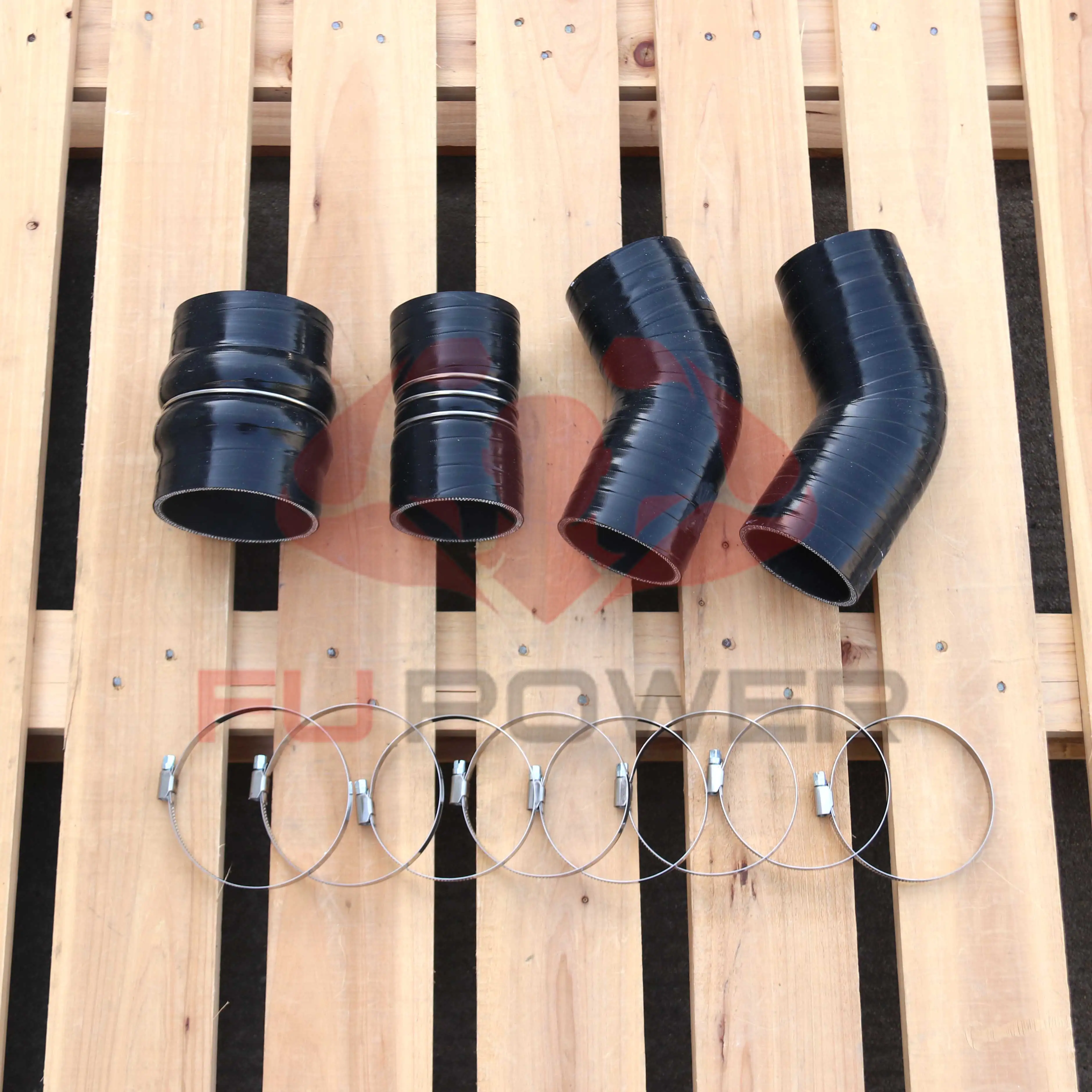13-18 Dodge 6,7 L Hoses de tuyaux en silicone CAC Kit de démarrage intermédiaire 1
