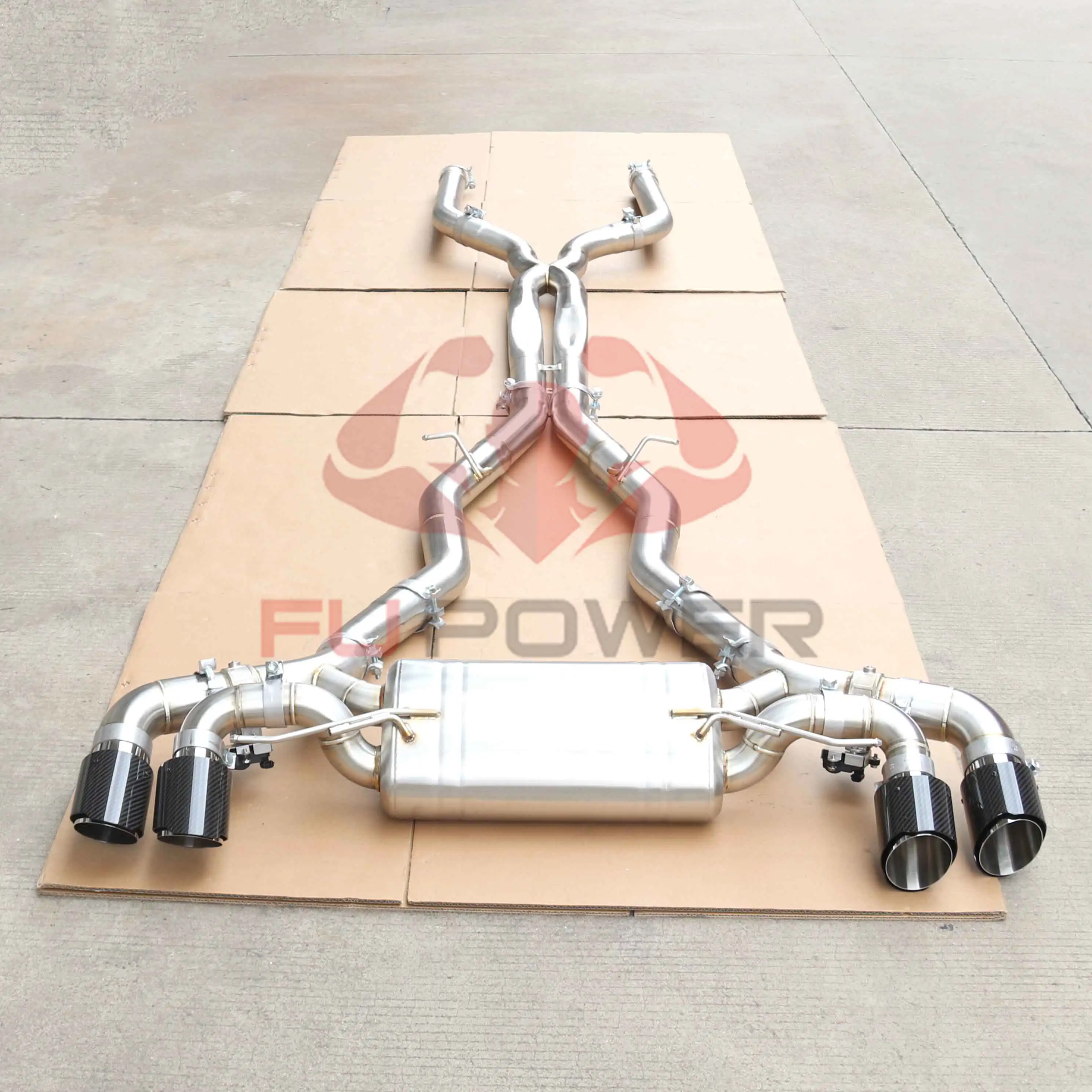 SS304 Catback BMW F90 M5 4.4TT 2018-2024 (Einzelrohr) 1