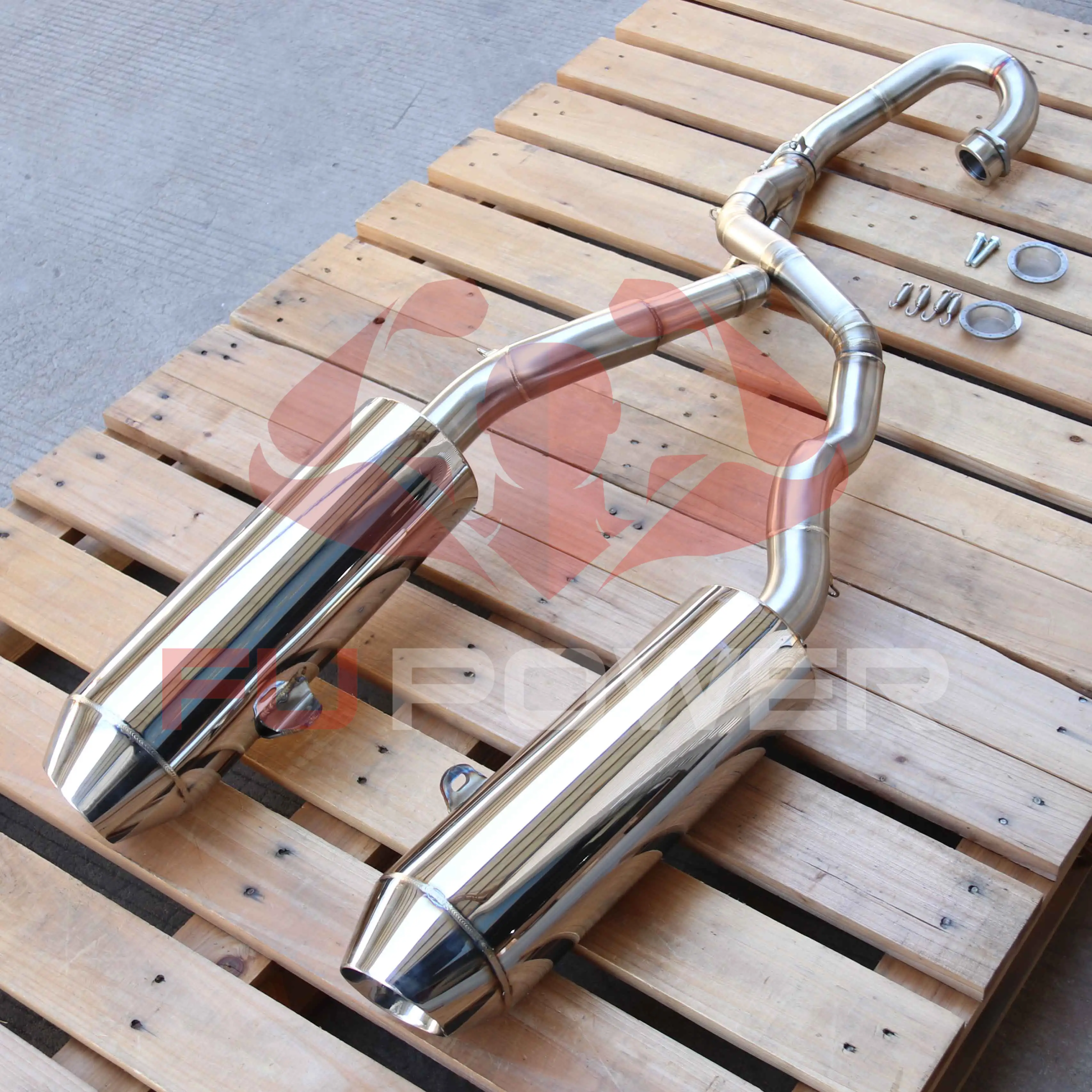 YAMAHA RAPTOR 700 DUAL FULL SYSTEM (BLACK) (15-24) 1