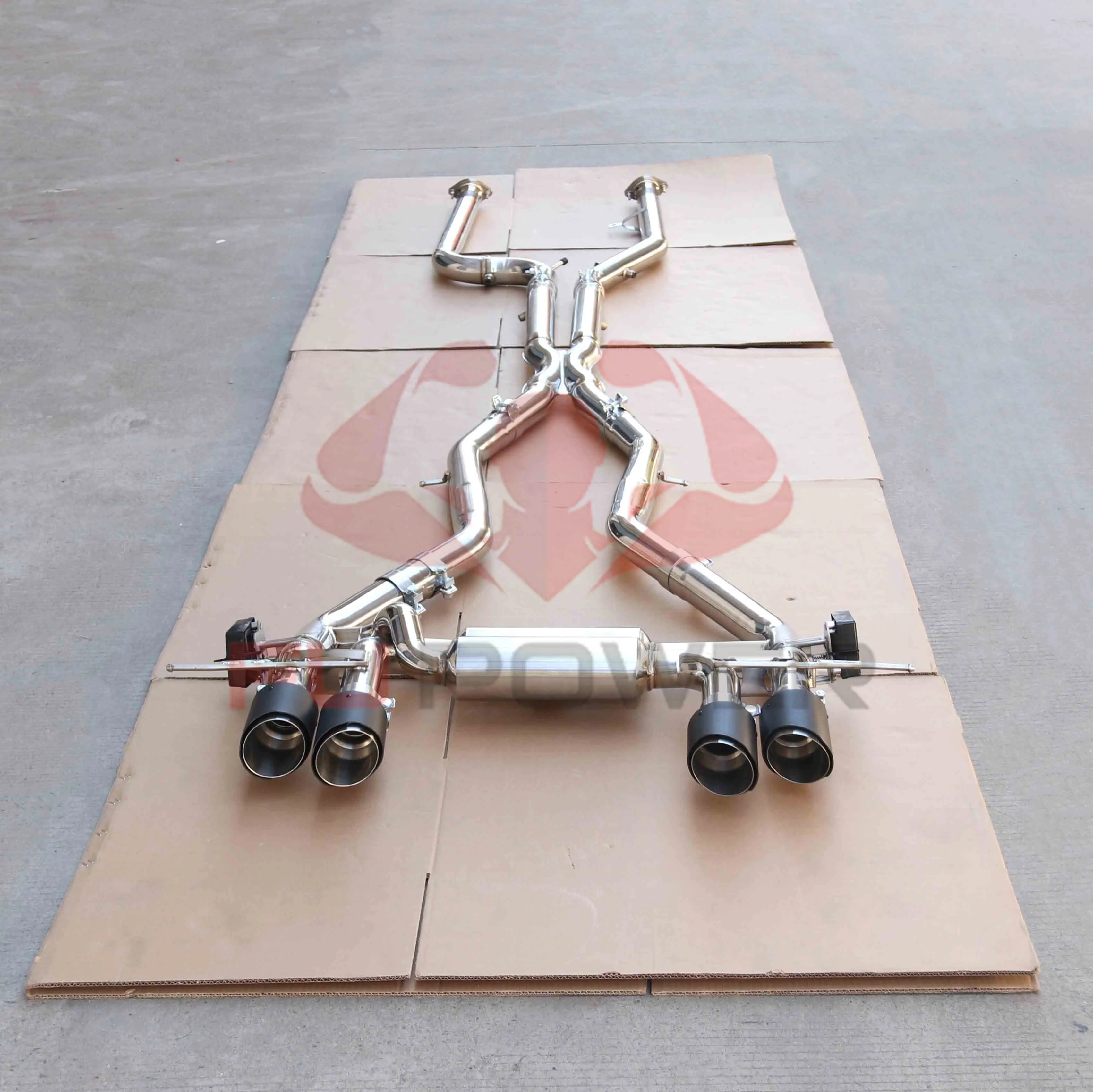 BMW S58 G80 G82 M3 M4 Tubo doble SS304 Escape Catback 1