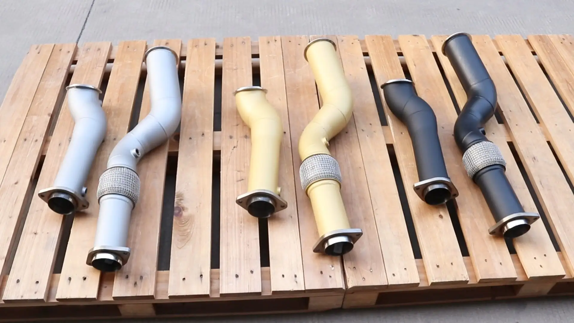 Tuyau de descente en acier inoxydable SS304 avec revêtement céramique BMW pour moteur S58 G80 M3 G82 G83 M4 1