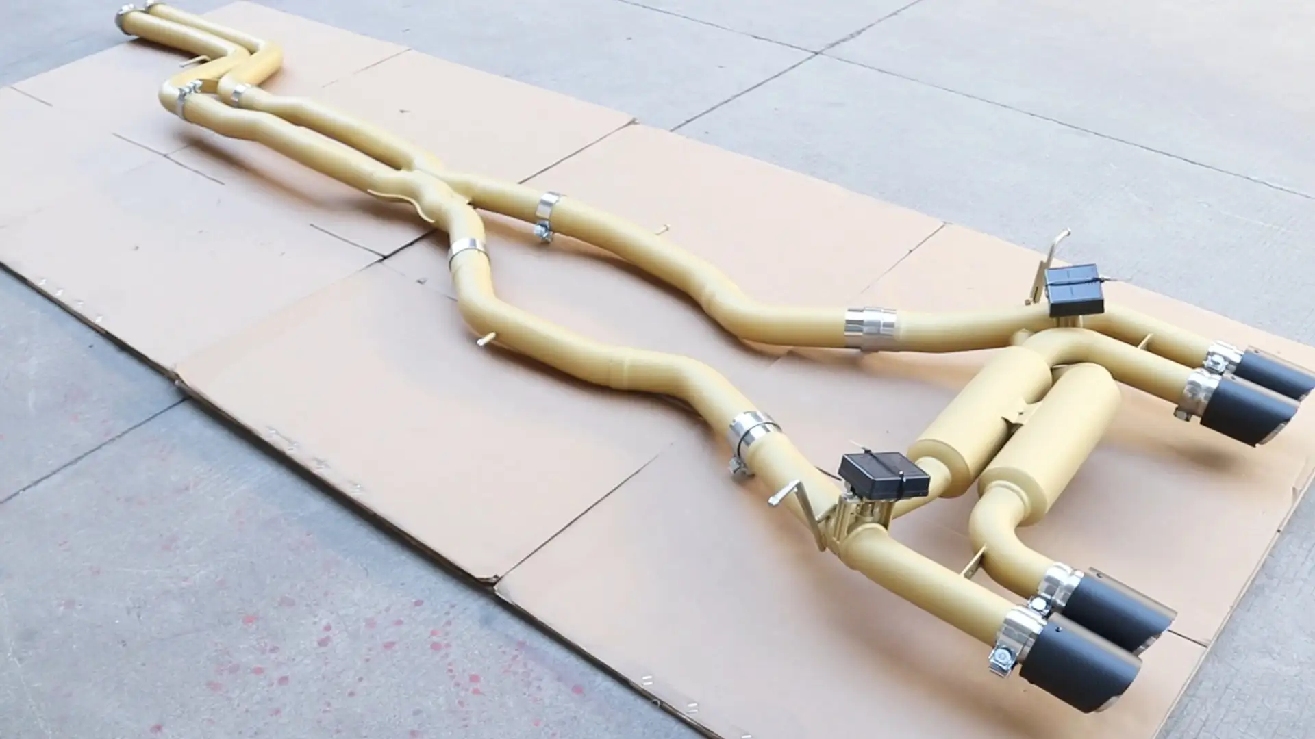 Système d&#39;échappement à soupapes en acier inoxydable 304 avec revêtement céramique, double tube, F80 M3, F82, F83 M4, S55 1