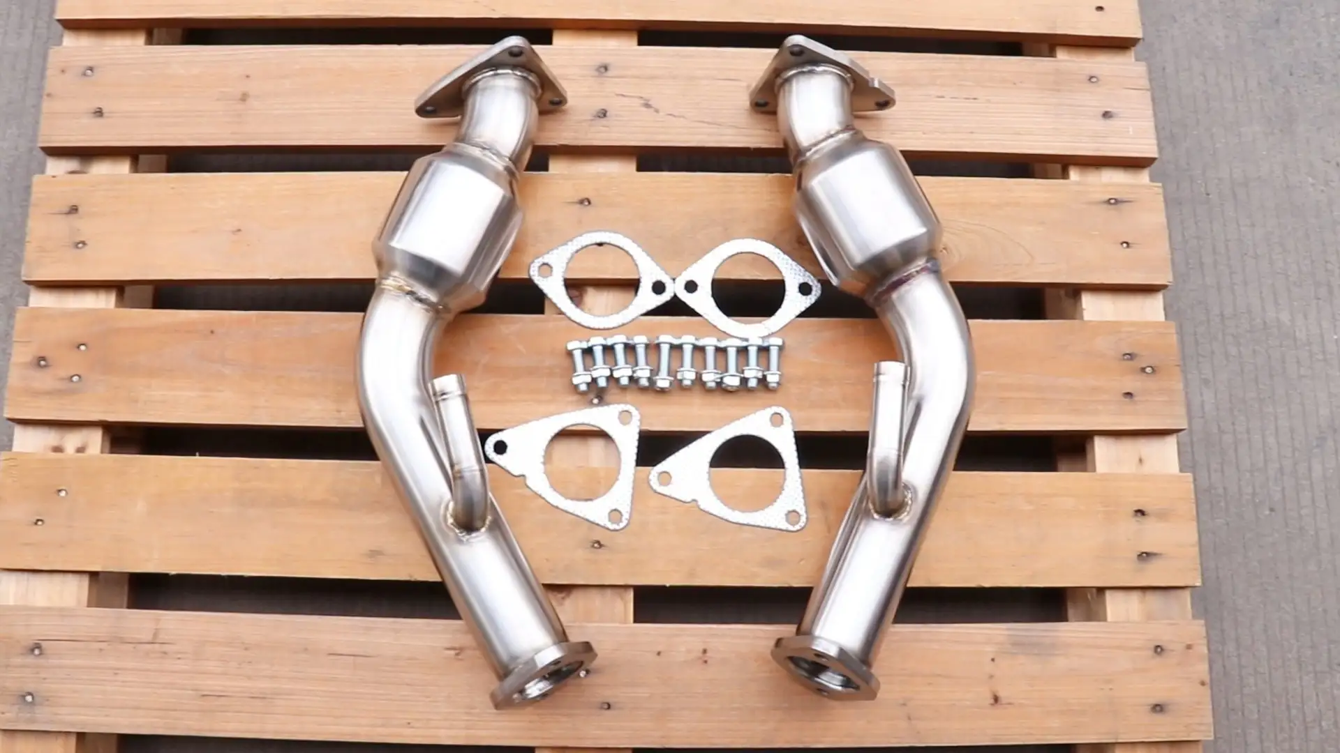 Nissan Infiniti 350Z 370z Q40 Q60 VQ37VHR High Flow Resonator Downpipe 1