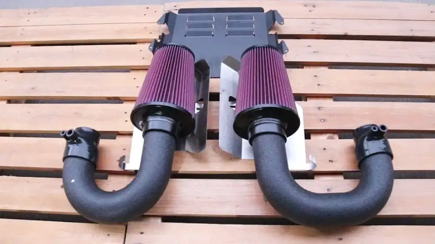 طقم مدخل هواء مرسيدس بنز C63 GLC63 (s) AMG مقاس 3 بوصات مع واقي حراري 1