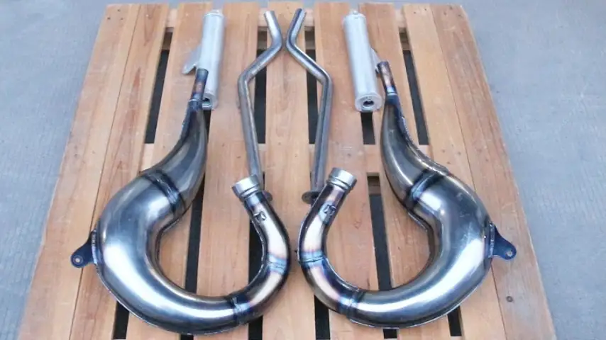 Tubo de escape completo del sistema Yamaha Banshee 350 1