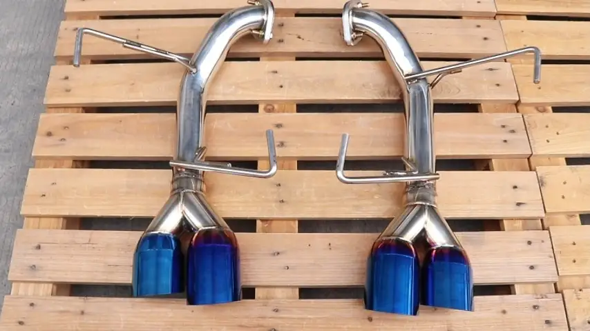 SUBARU WRX STI SILENCIADOR EJE TRASERO Quemado PUNTAS DE ESCAPE 15-21 1