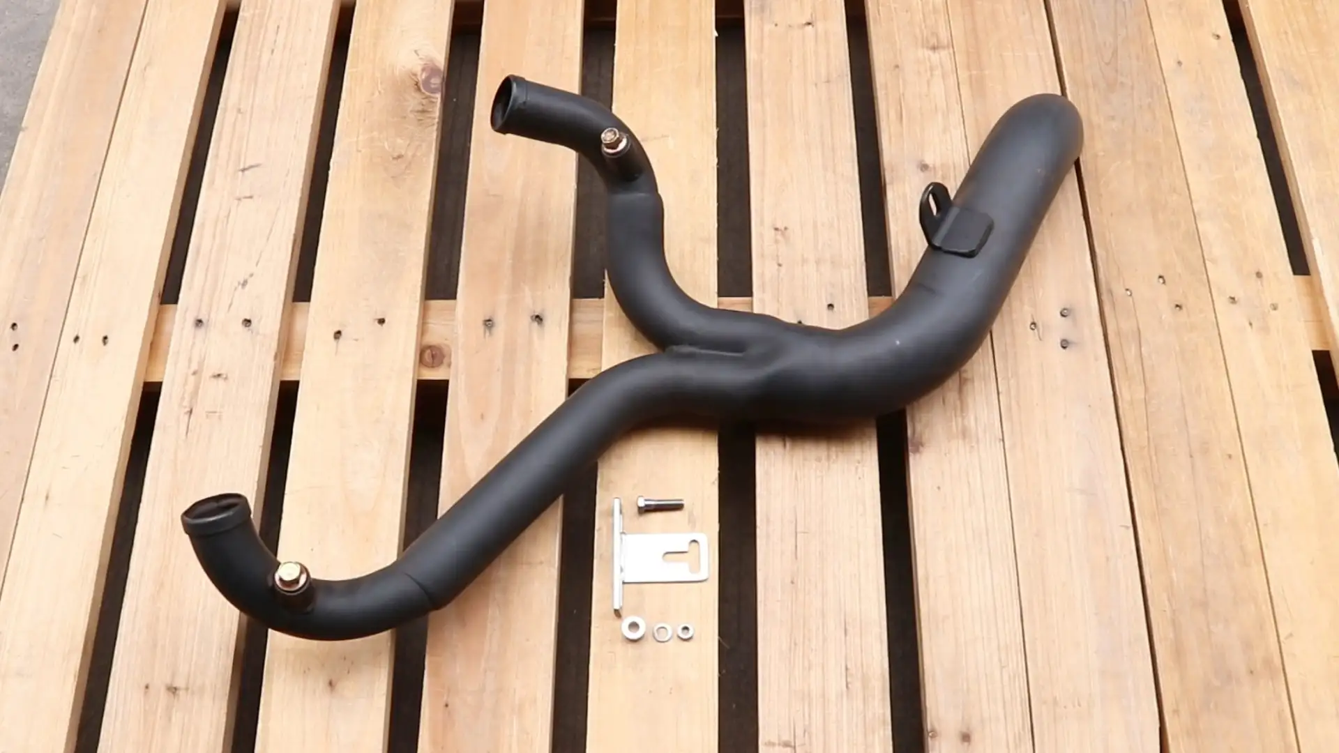 ハーレーダビッドソン FXD 2:1 レイクサイドパイプエキゾースト ブラック 1991-2005 1