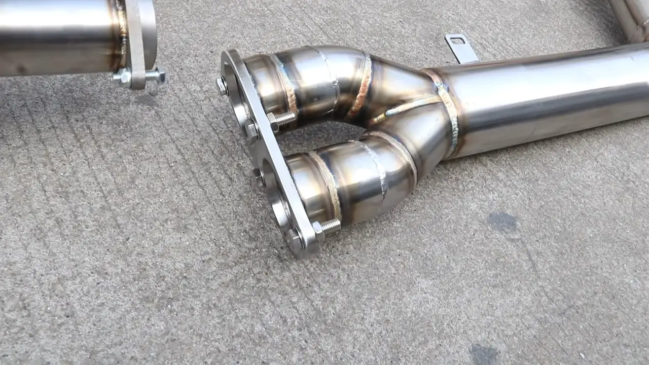 F97 F98 x3m x4m s58 304ステンレススチール製エキゾーストシングルミッドパイプ 1