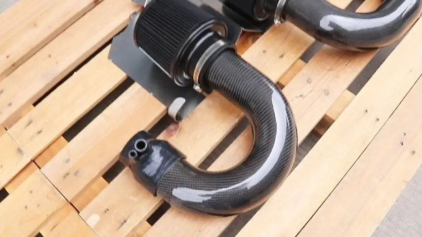 Ansaugkit aus trockener Kohlefaser für Mercedes-Benz W205 C63 C63S M177 GLC63 GLC63S 1