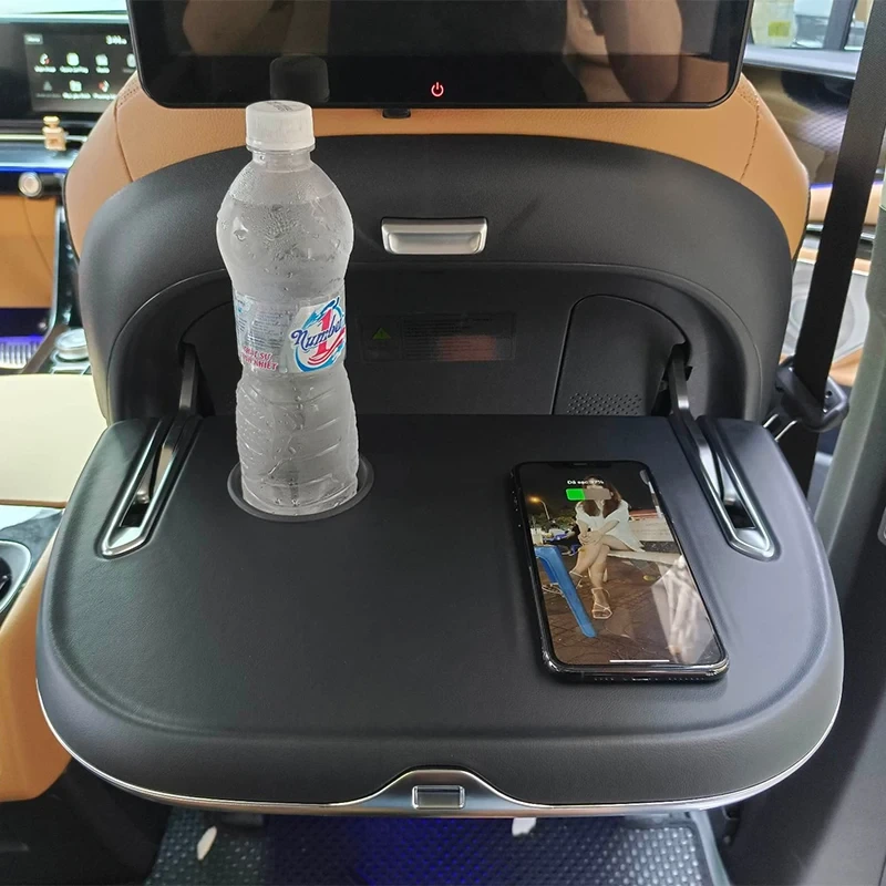 Car Seat Back Folding Table Hidden Multi-functional For Tesla Kia Toyota 1