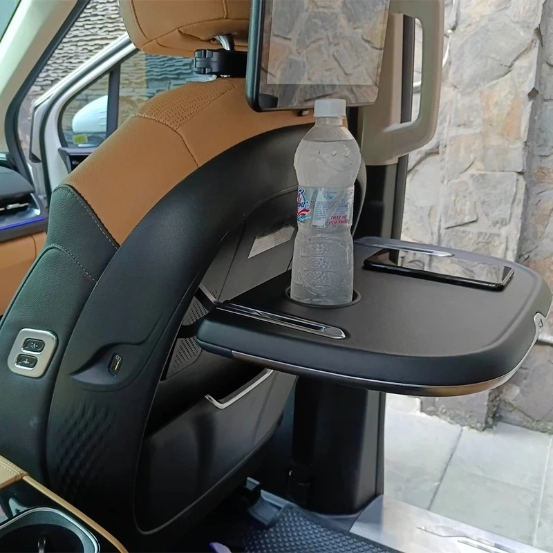 Luxury Car Seat Rear Dining Table Retractable For Kia Carnival Toyota Majesty 1