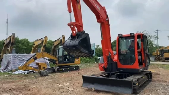 Rabljeni bager Kubota KX185 Kubota mini 8 ton KX165-5 KX163-5 KX175 KX185 KX155-3 KX155-5 6ton 7ton 8ton mašine za zemljane radove 1